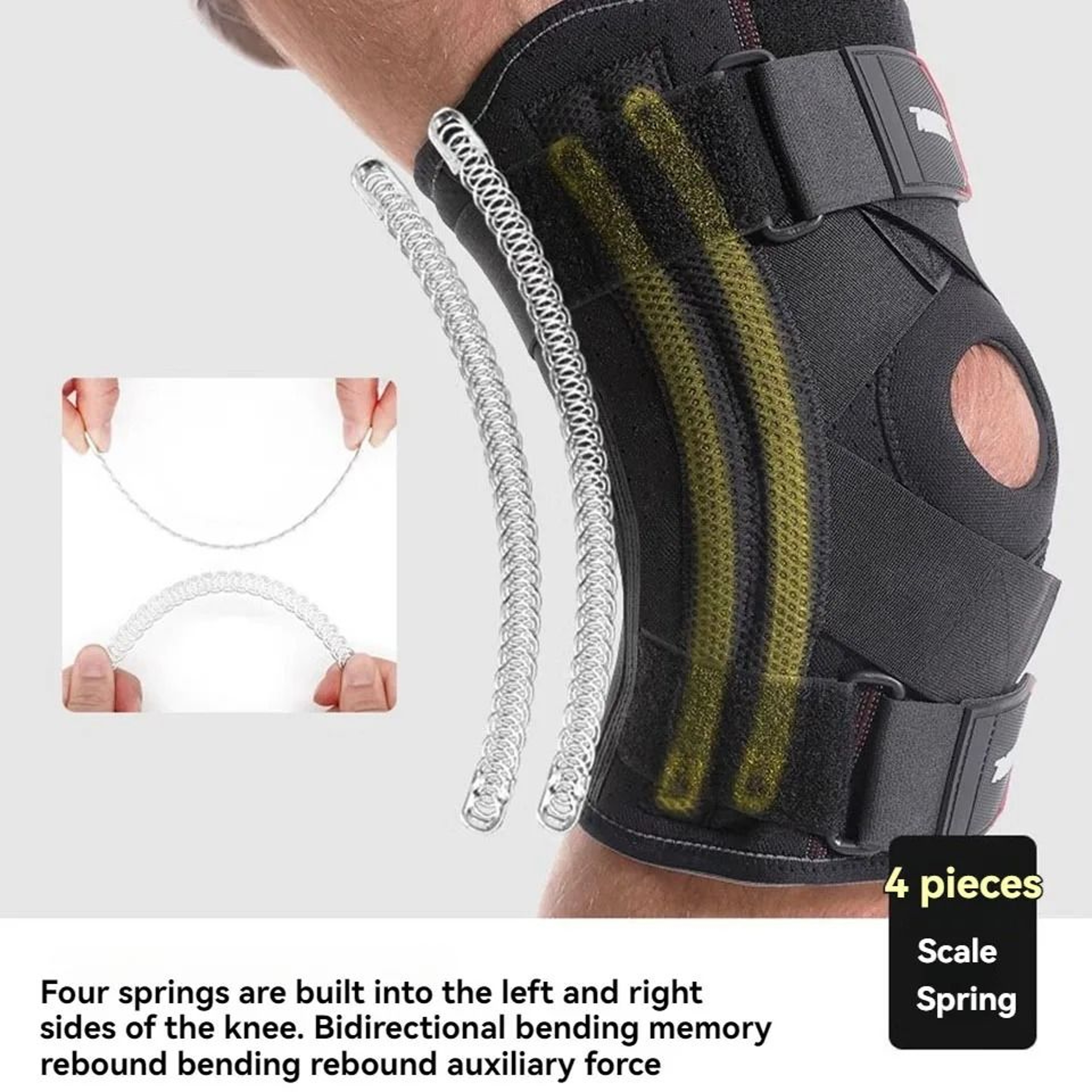 AOLIKES Patella Stabilizer Knee Brace For Meniscus Support 2