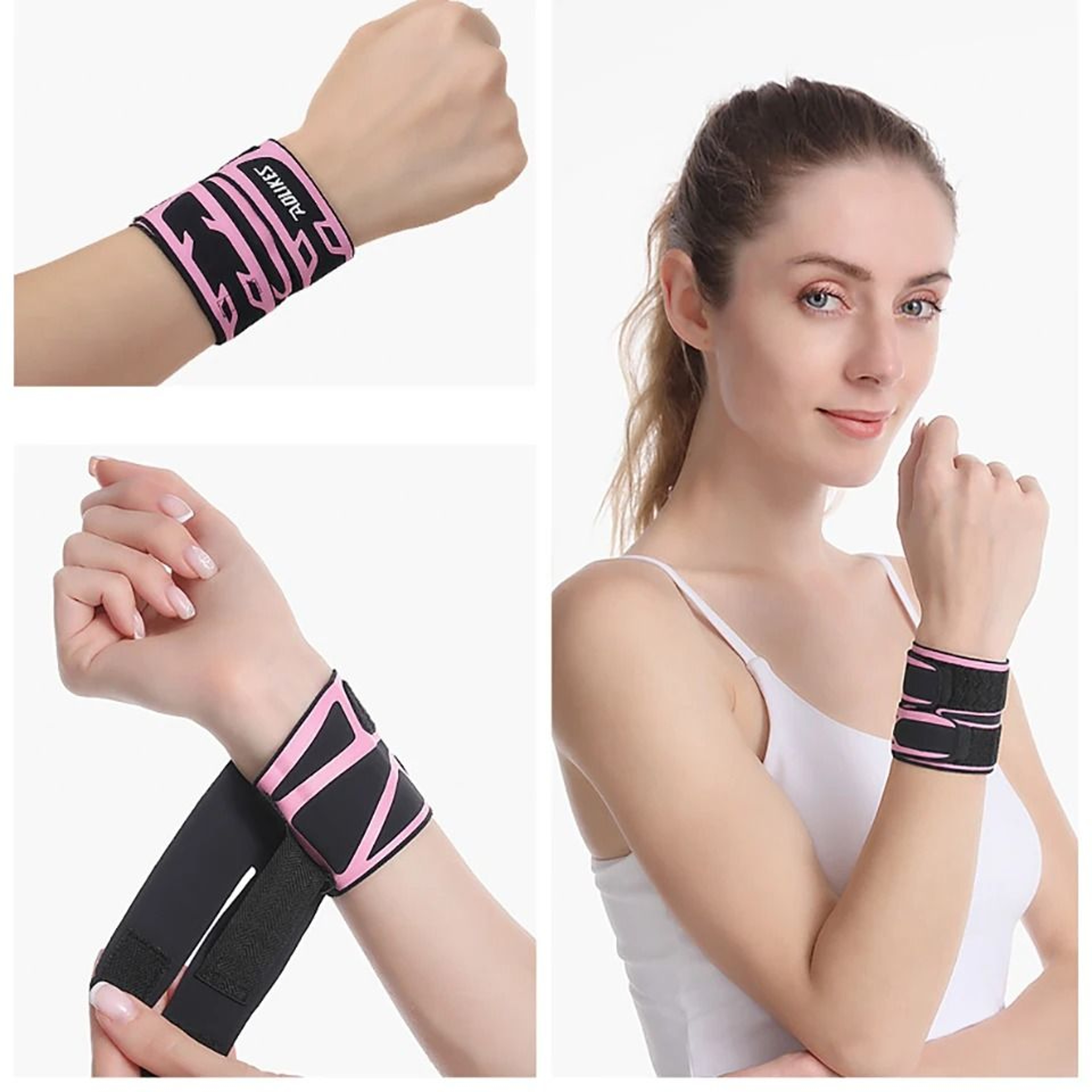 AOLIKES Ultra Thin Adjustable Sports Wrist Brace 4
