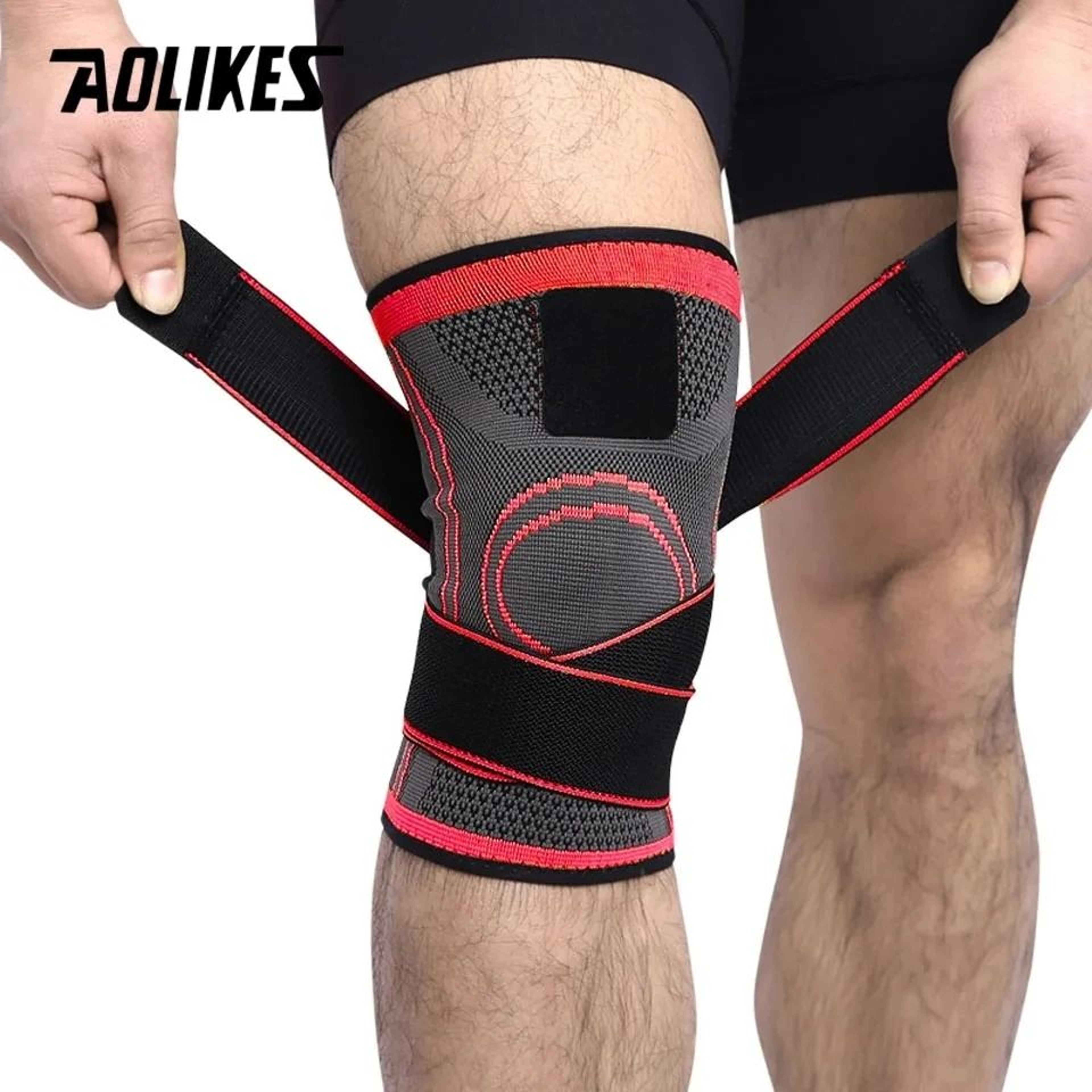AOLIKES Adjustable Patella Knee Brace For Sports Support 6