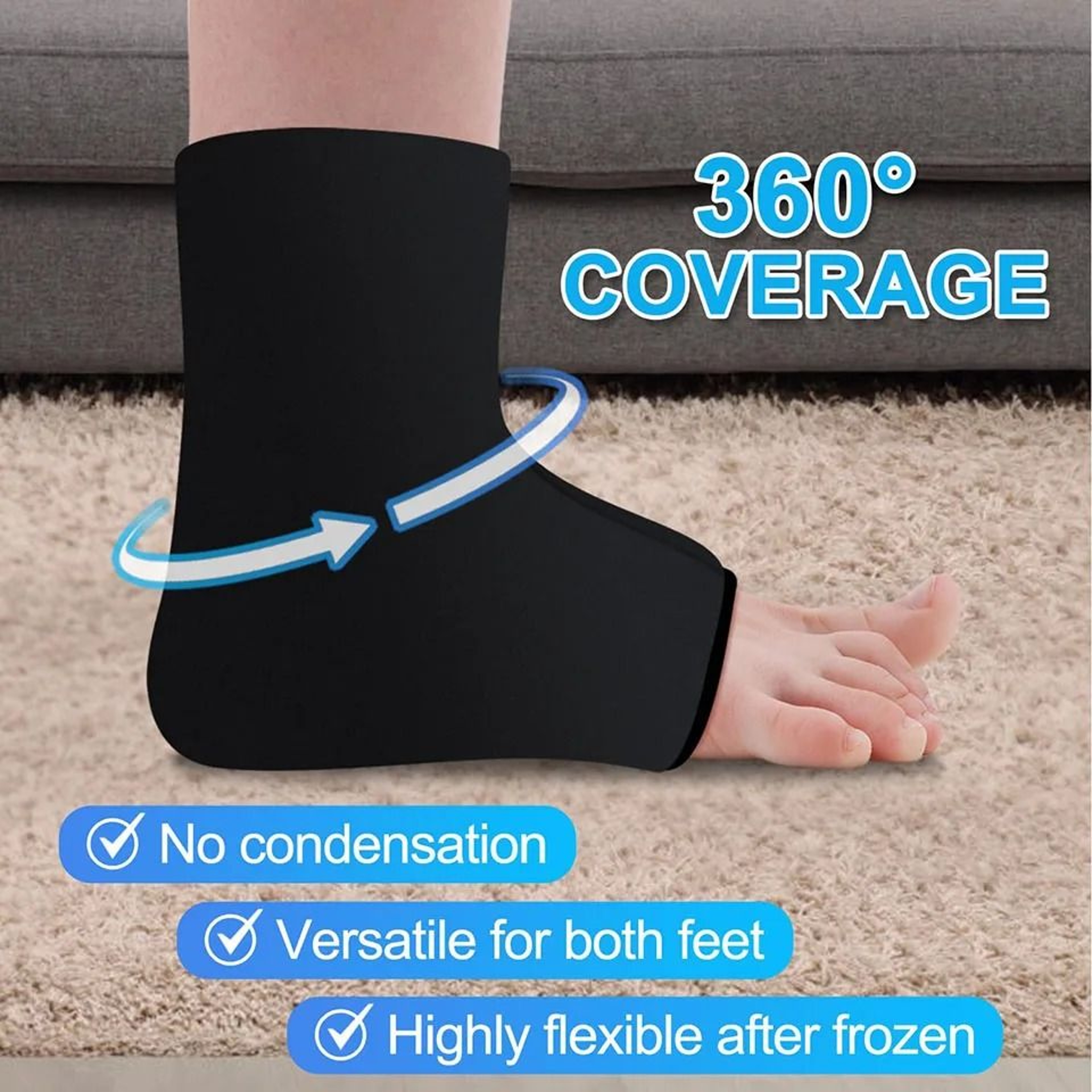 AOLIKES Reusable Ankle Ice Pack For Hot And Cold Therapy 3