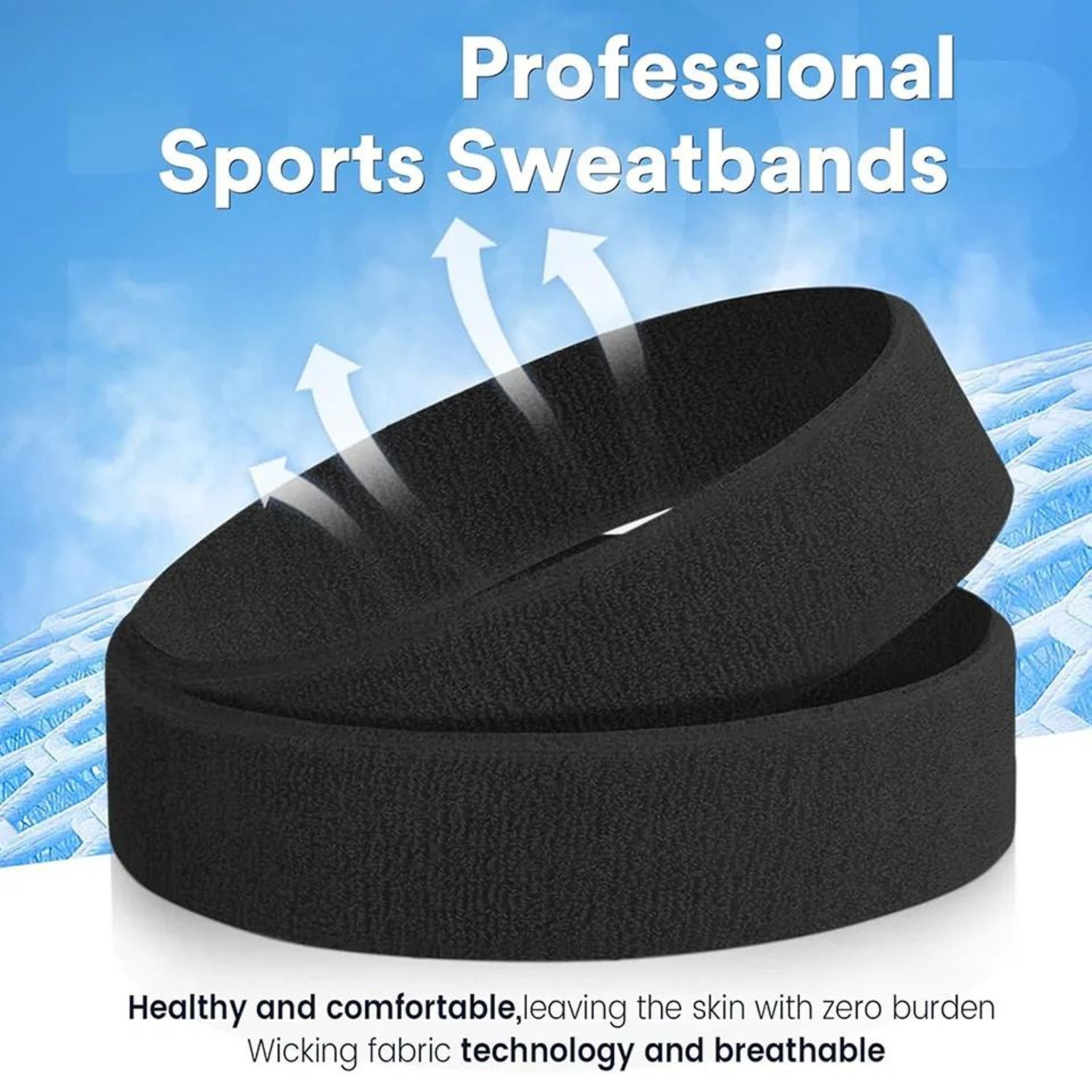 AOLIKES 3 Pack Moisture Wicking Sports Headbands 13