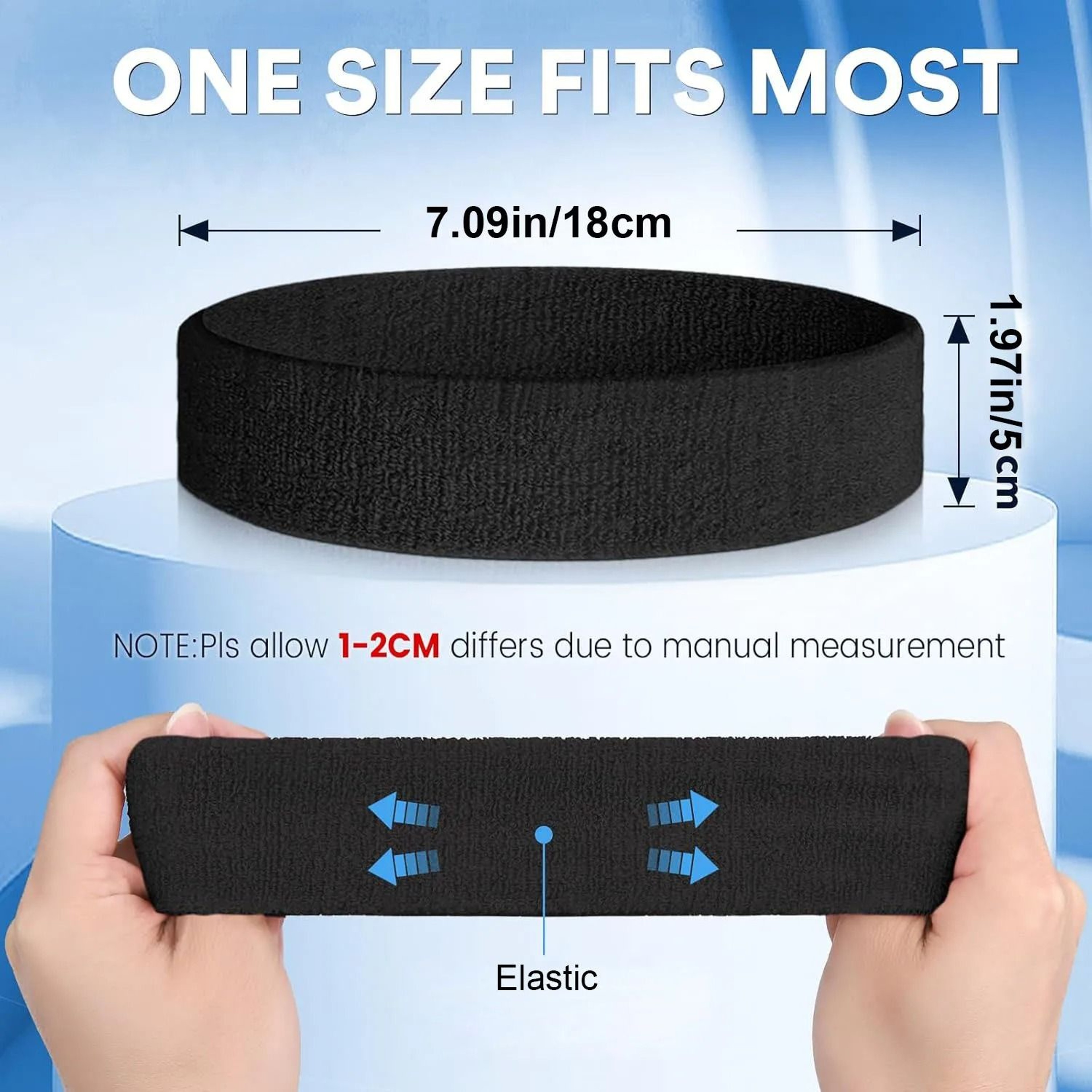 AOLIKES 3 Pack Moisture Wicking Sports Headbands 15