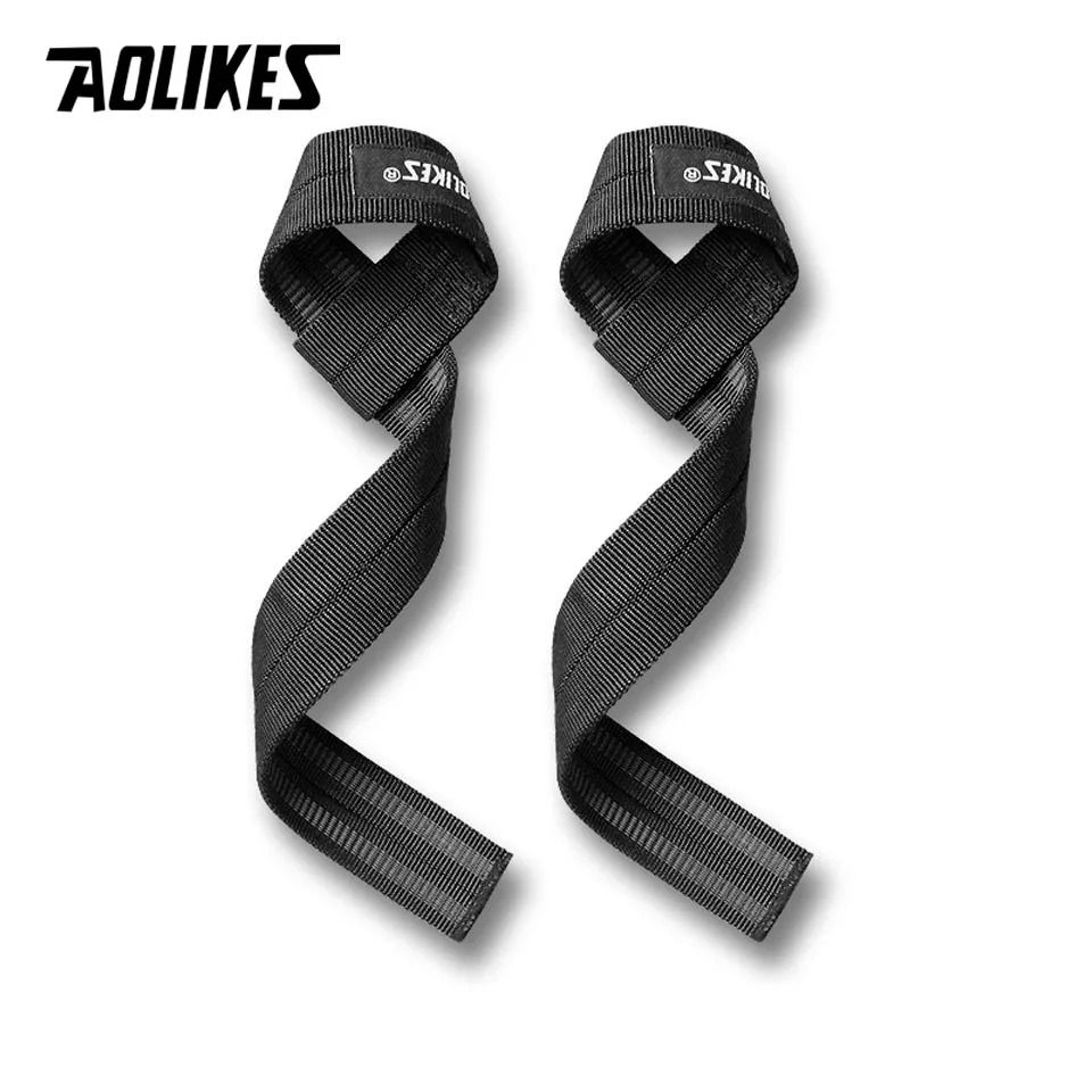 AOLIKES Anti Slip Weight Lifting Straps With Wrist Support 2