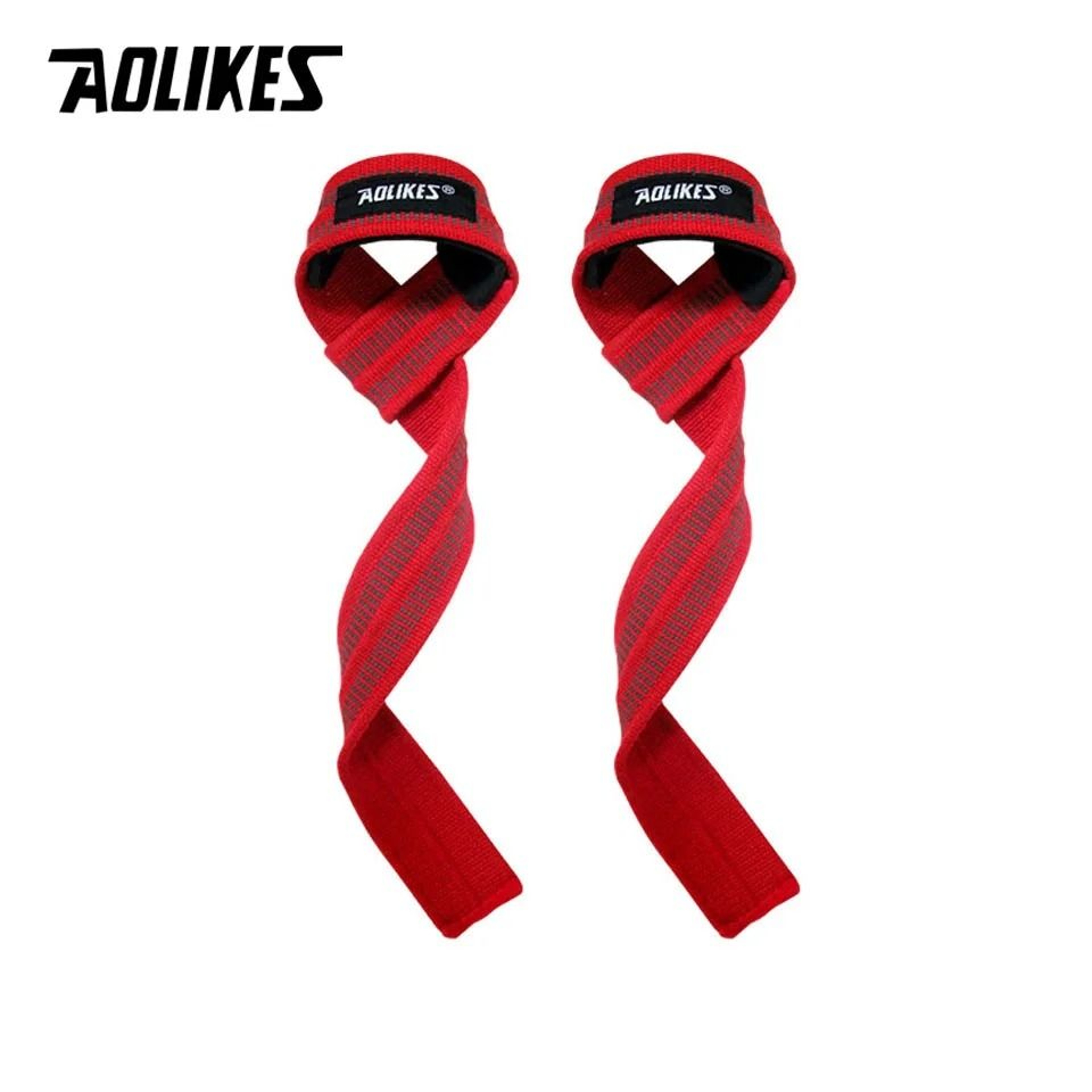 AOLIKES Anti Slip Weight Lifting Straps With Wrist Support 1