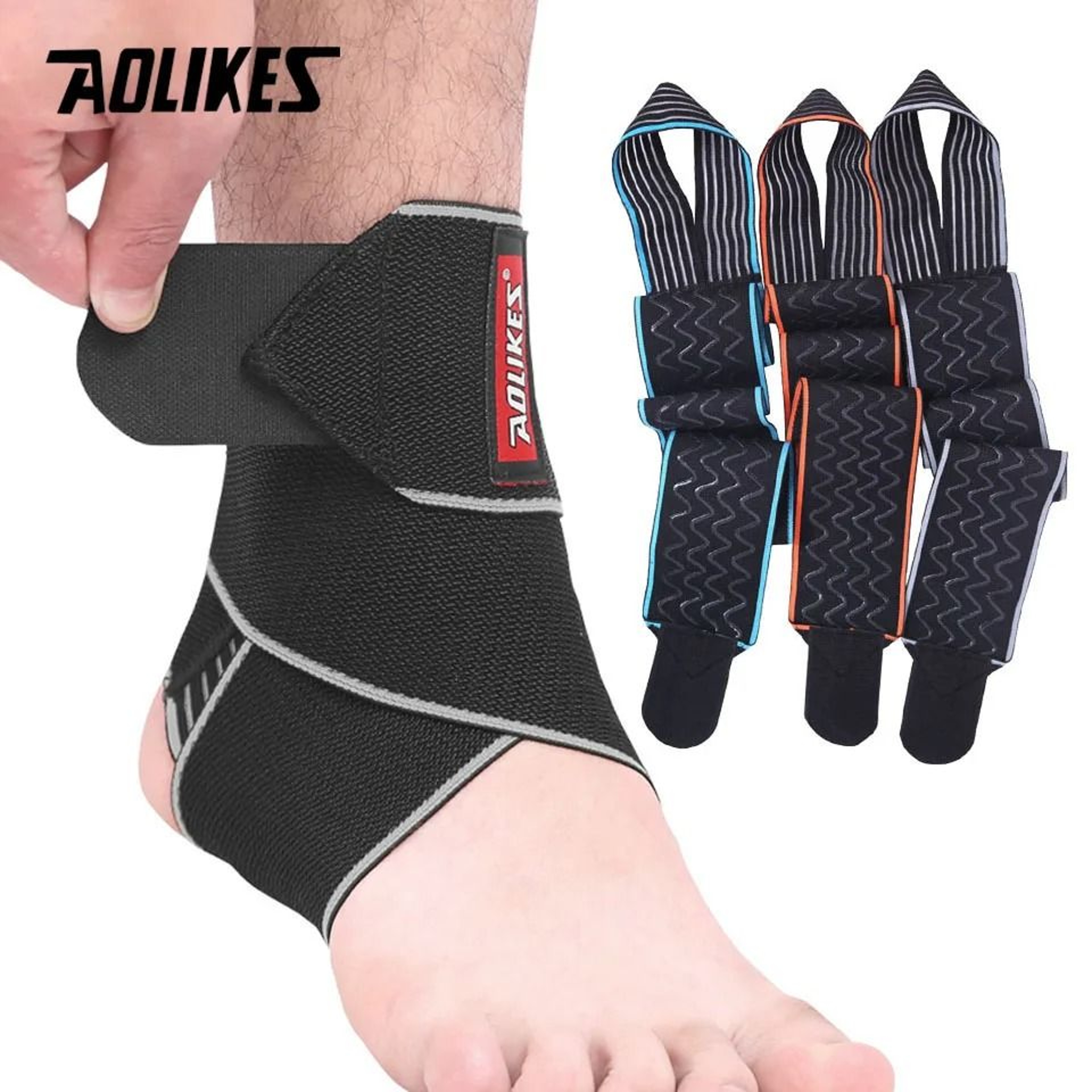 AOLIKES Adjustable Ankle Brace For Sprain Support 0
