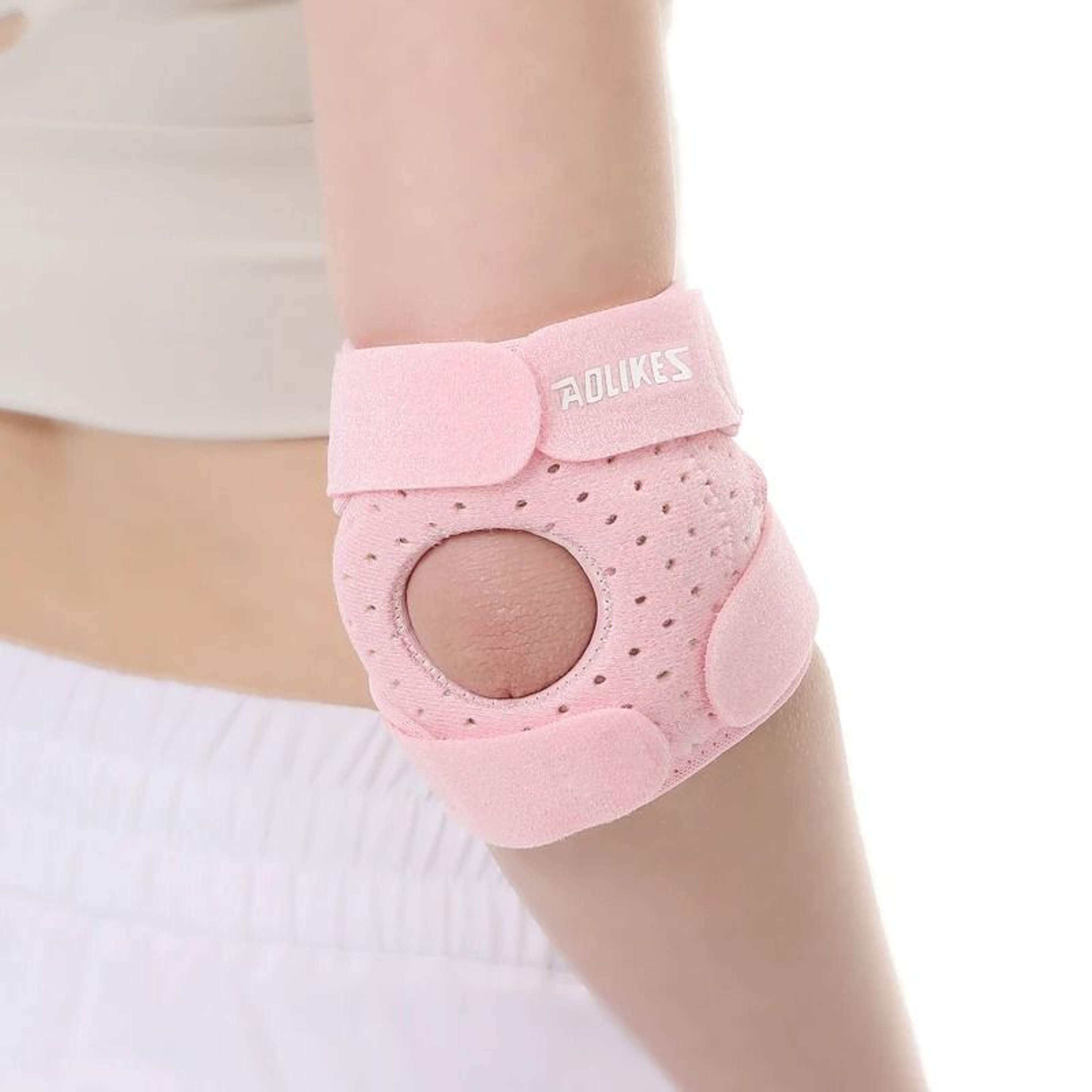 AOLIKES Silicone Padded Elbow Compression Sleeve 3