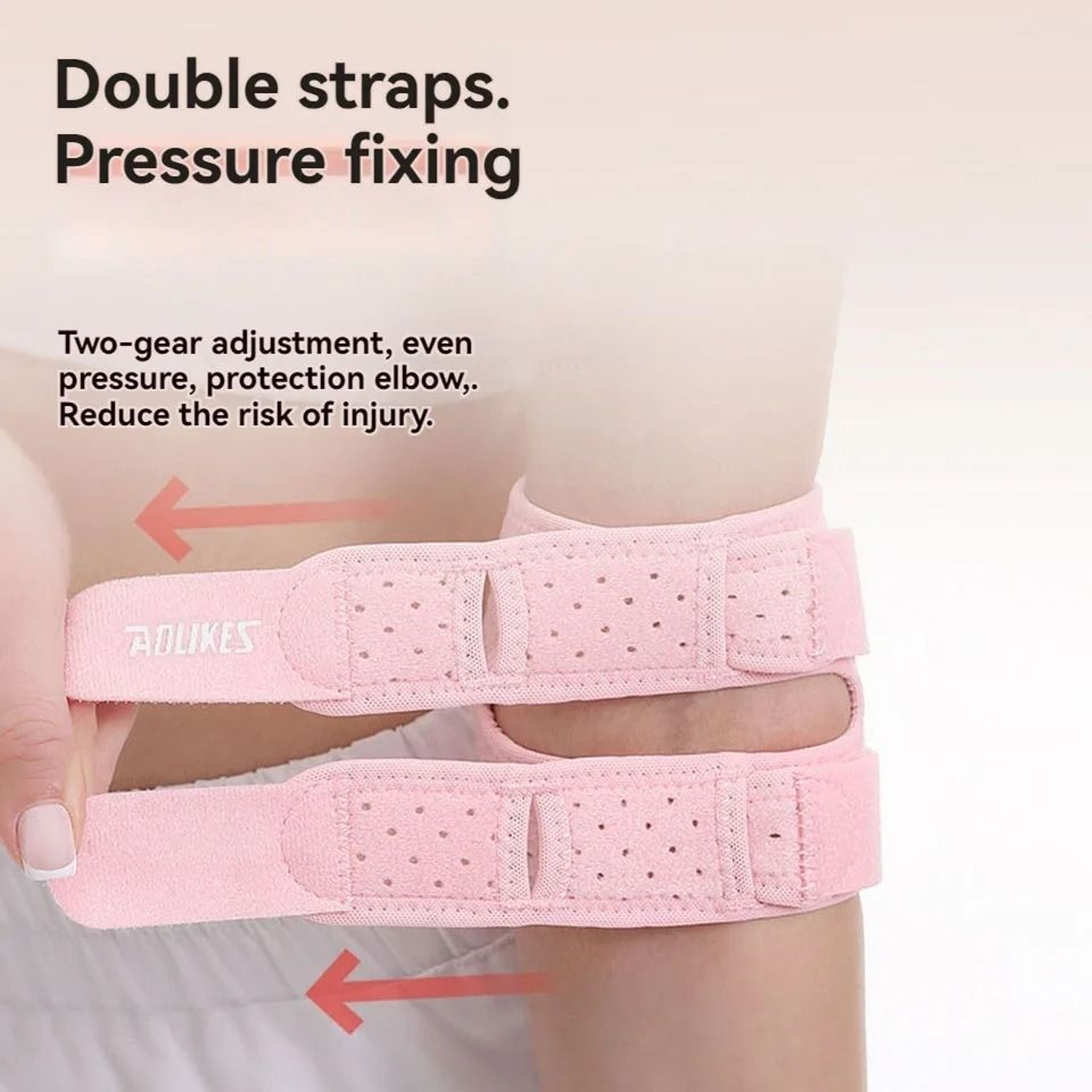 AOLIKES Silicone Padded Elbow Compression Sleeve 6