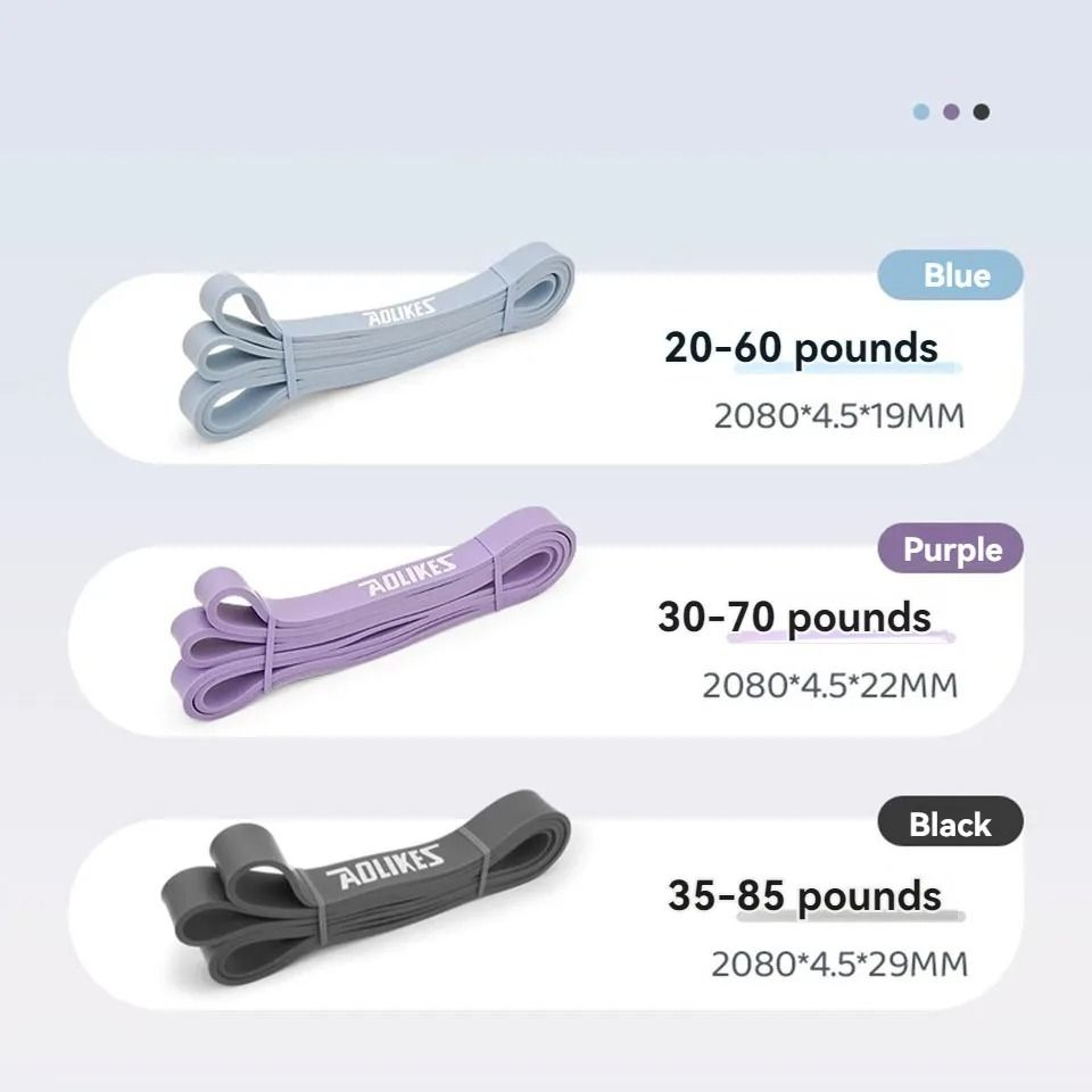 AOLIKES Pull Up Assist Band For Full Body Strength Training 9