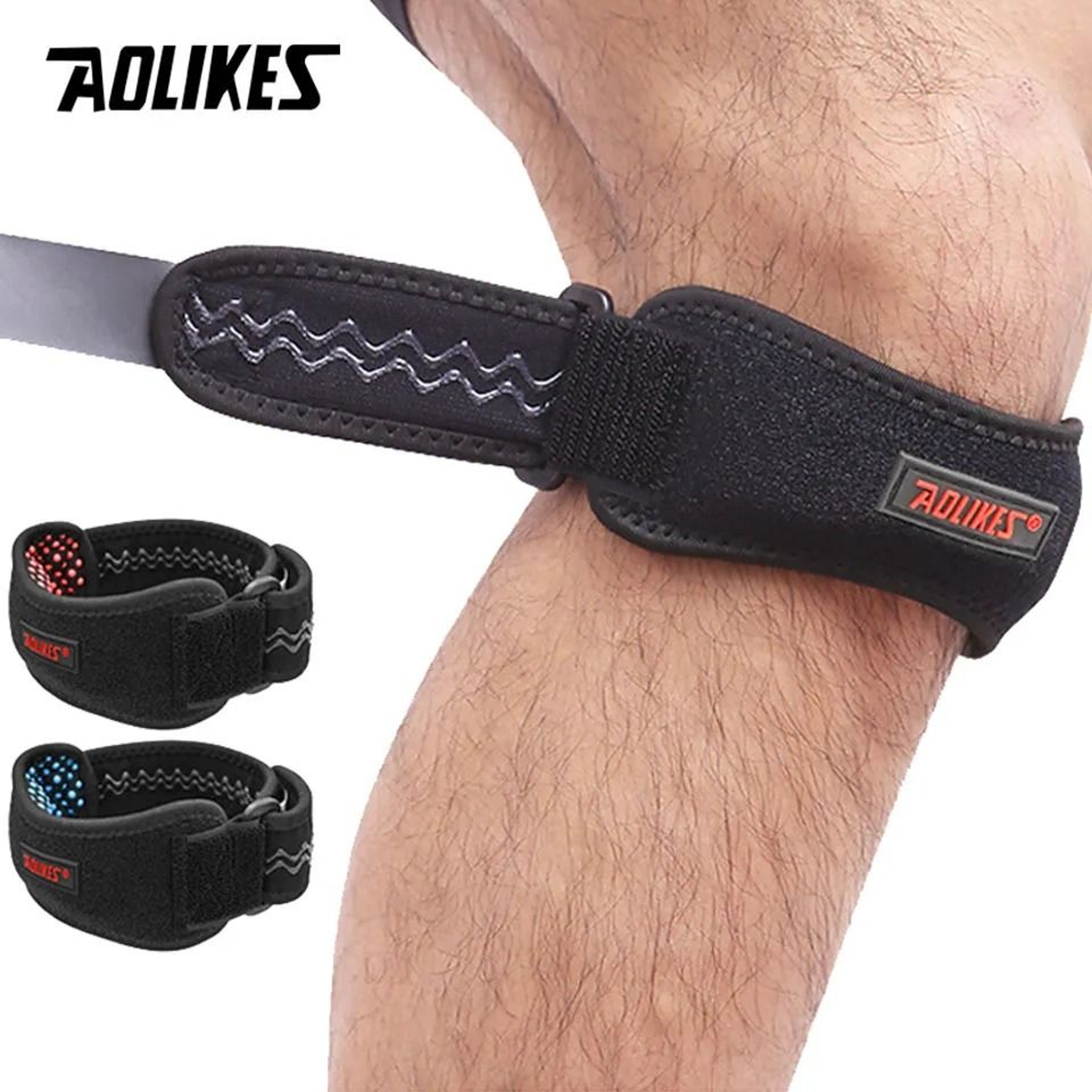 AOLIKES Patella Knee Strap With Adjustable Tendon Support 26