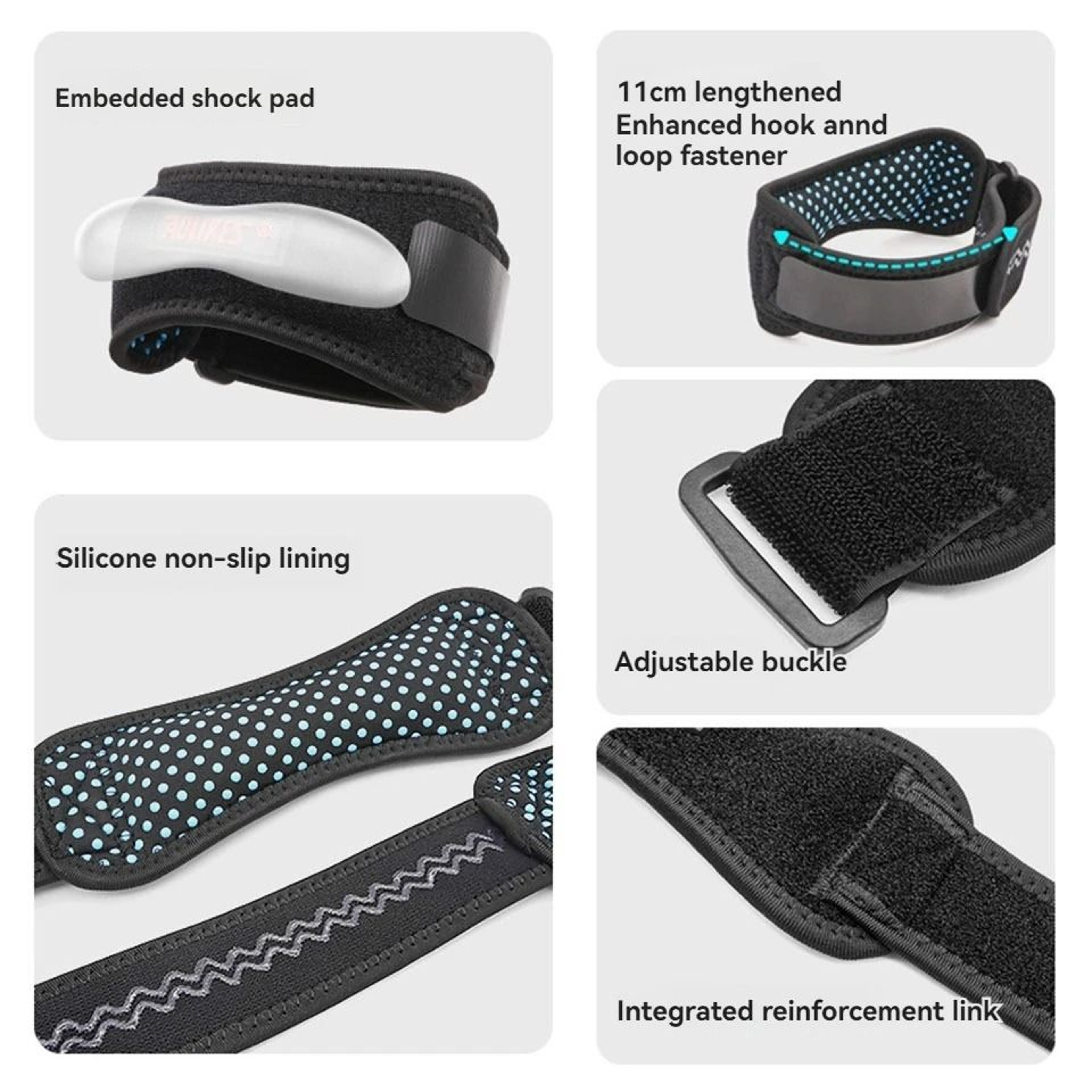 AOLIKES Patella Knee Strap With Adjustable Tendon Support 25