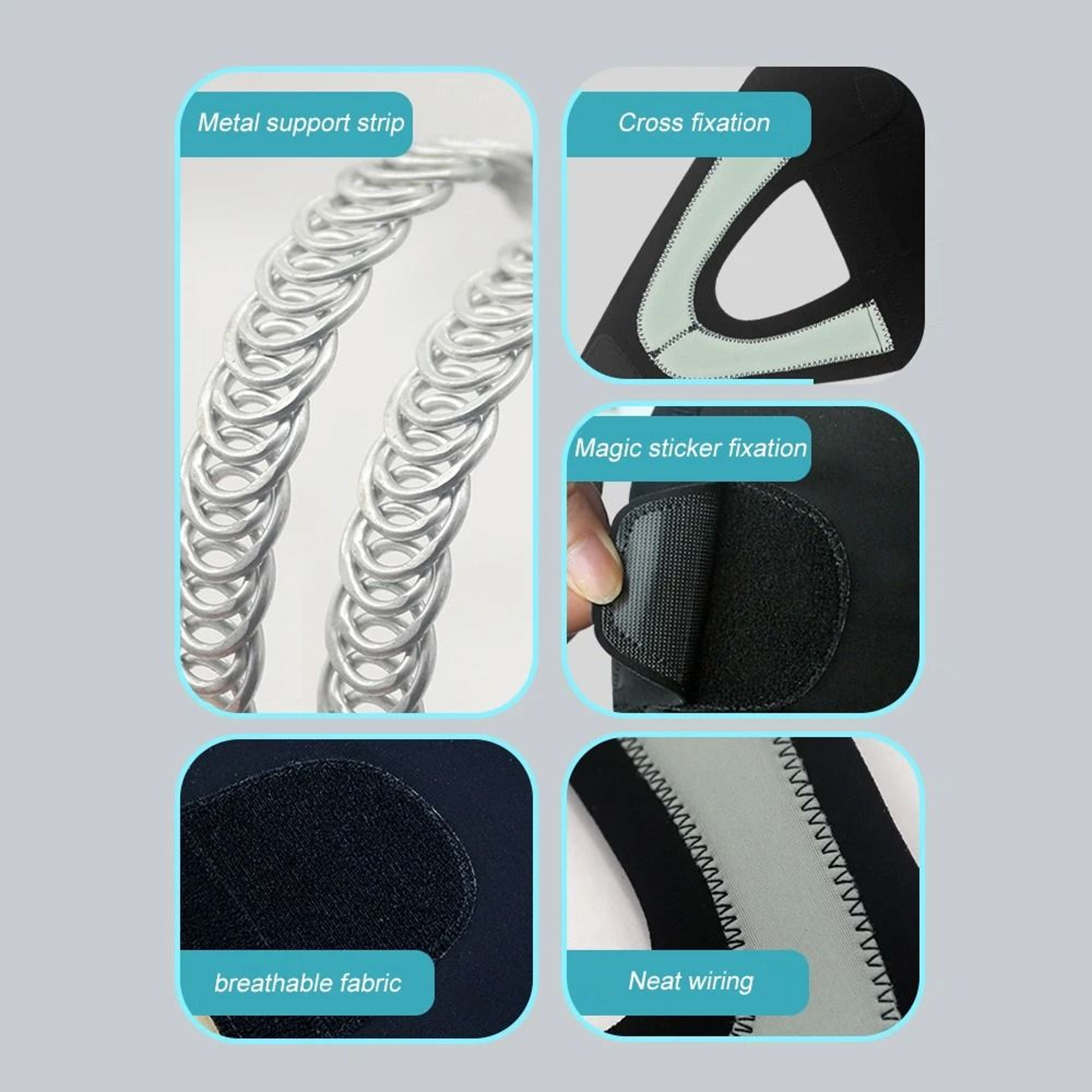 Dual Stabilizer Compression Knee Brace For Active Support 6