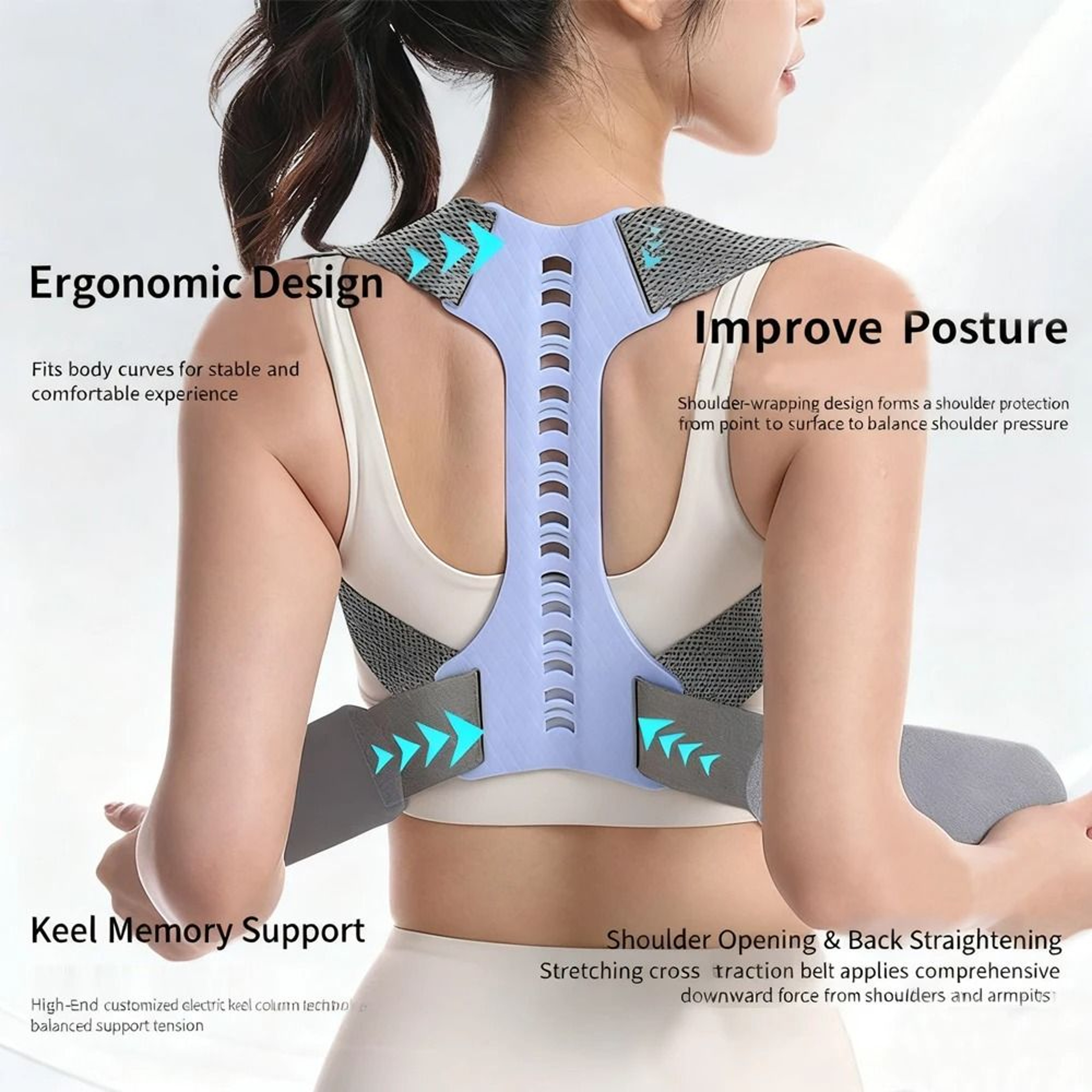 Adjustable Upper Back Posture Corrector For Men And Women 7