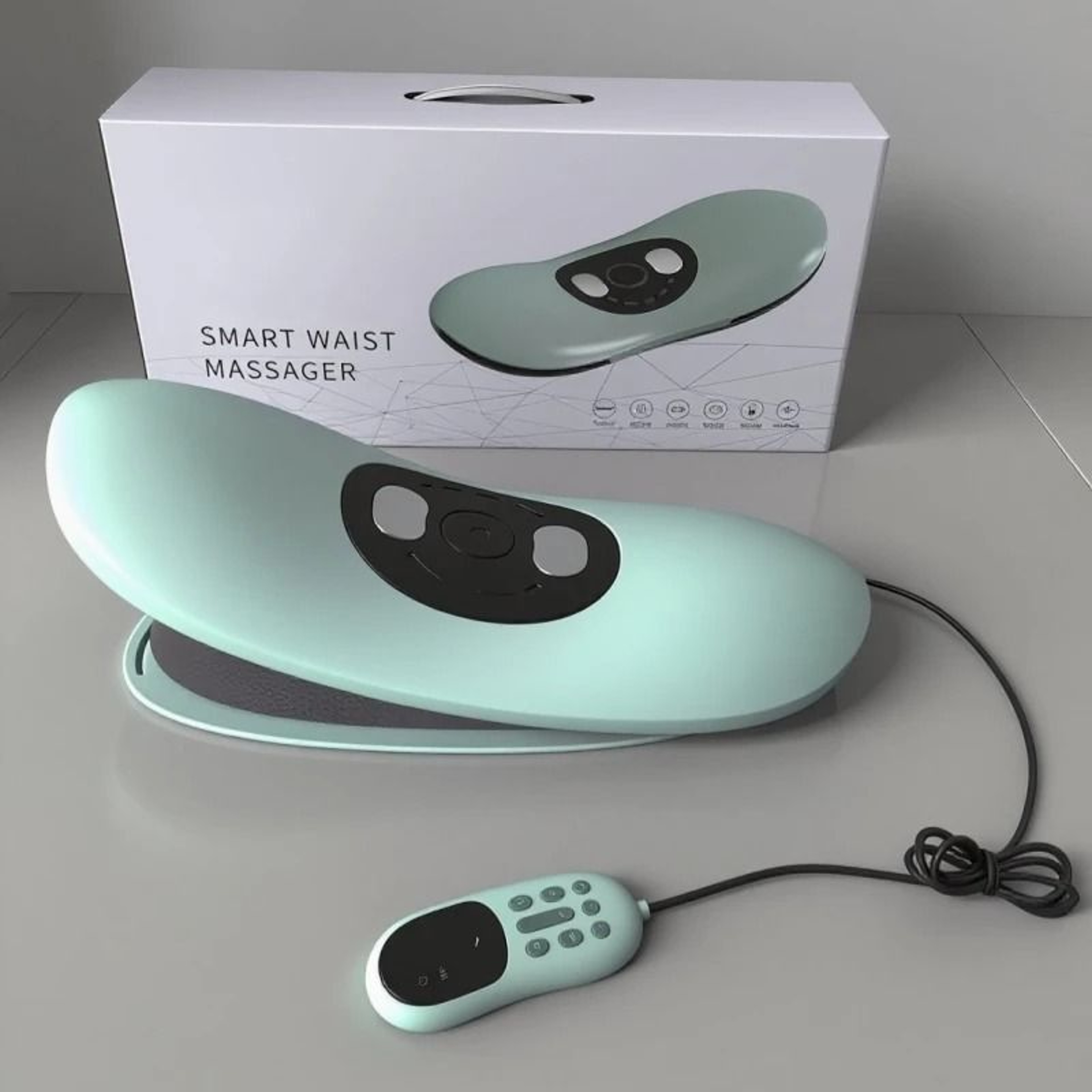 Electric Lumbar Traction Massager With Heat And Vibration 1