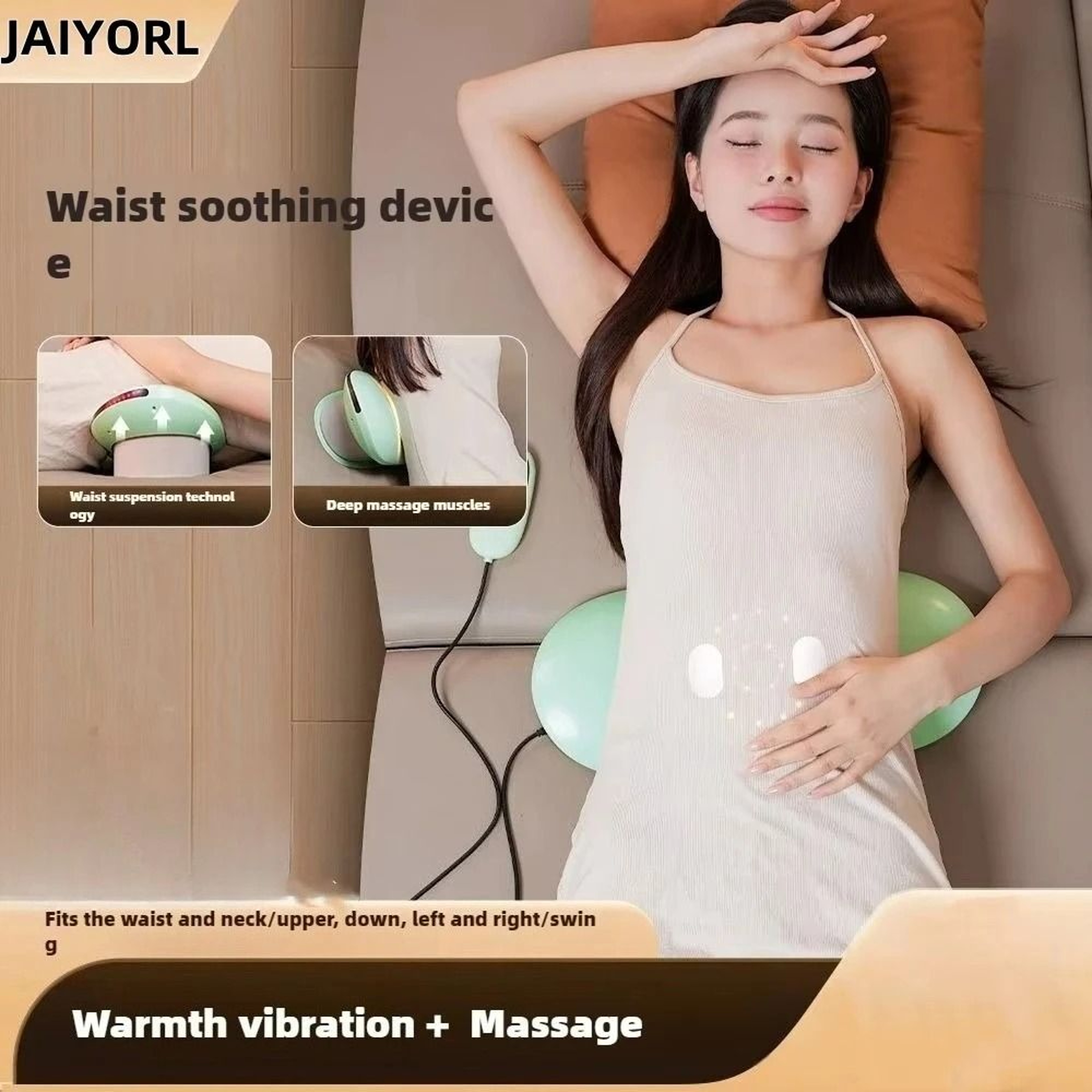 Electric Lumbar Traction Massager With Heat And Vibration 8
