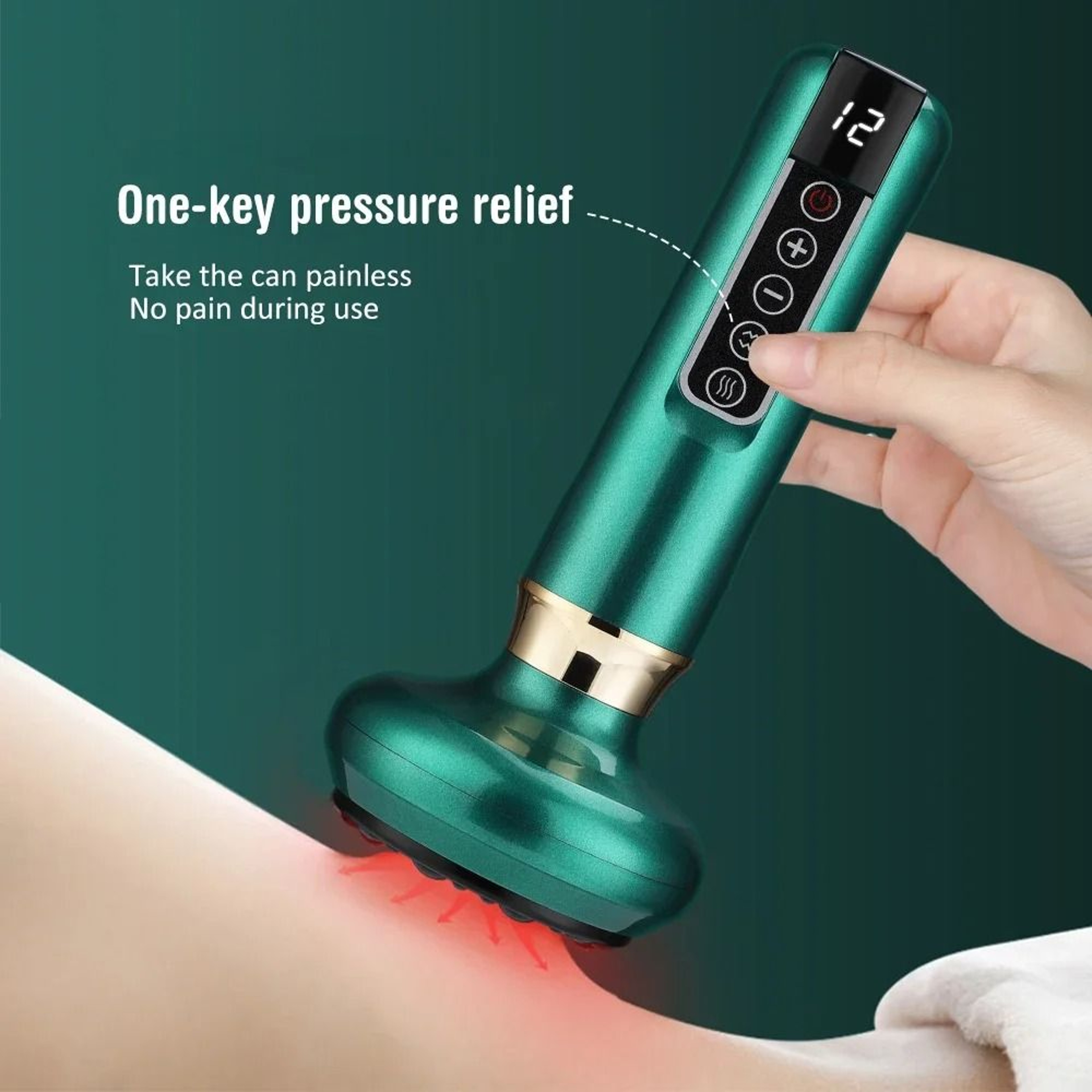 Electric Cupping Back Massager With Heat And Vibration 7