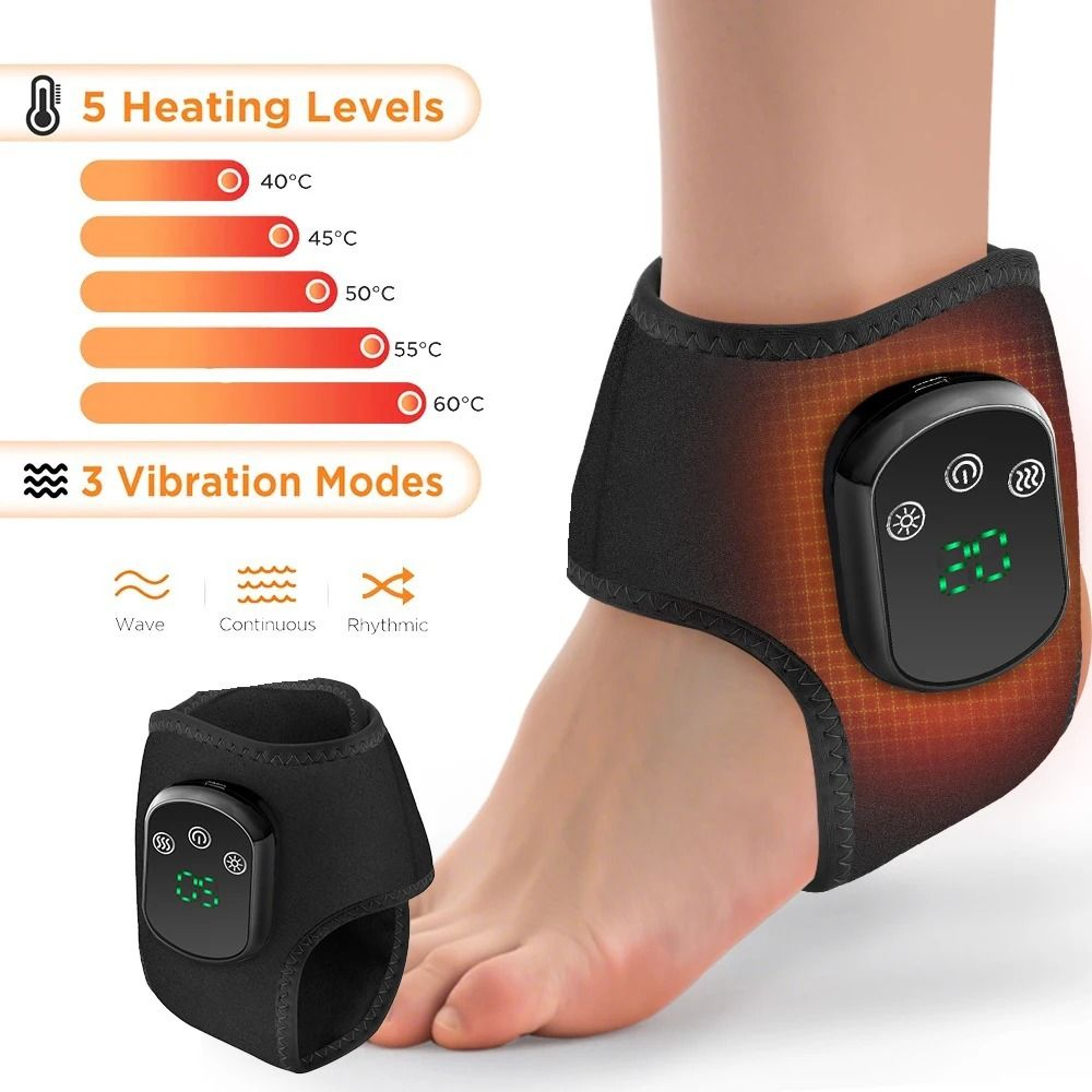 Cordless Heated Wrist And Ankle Massager 5