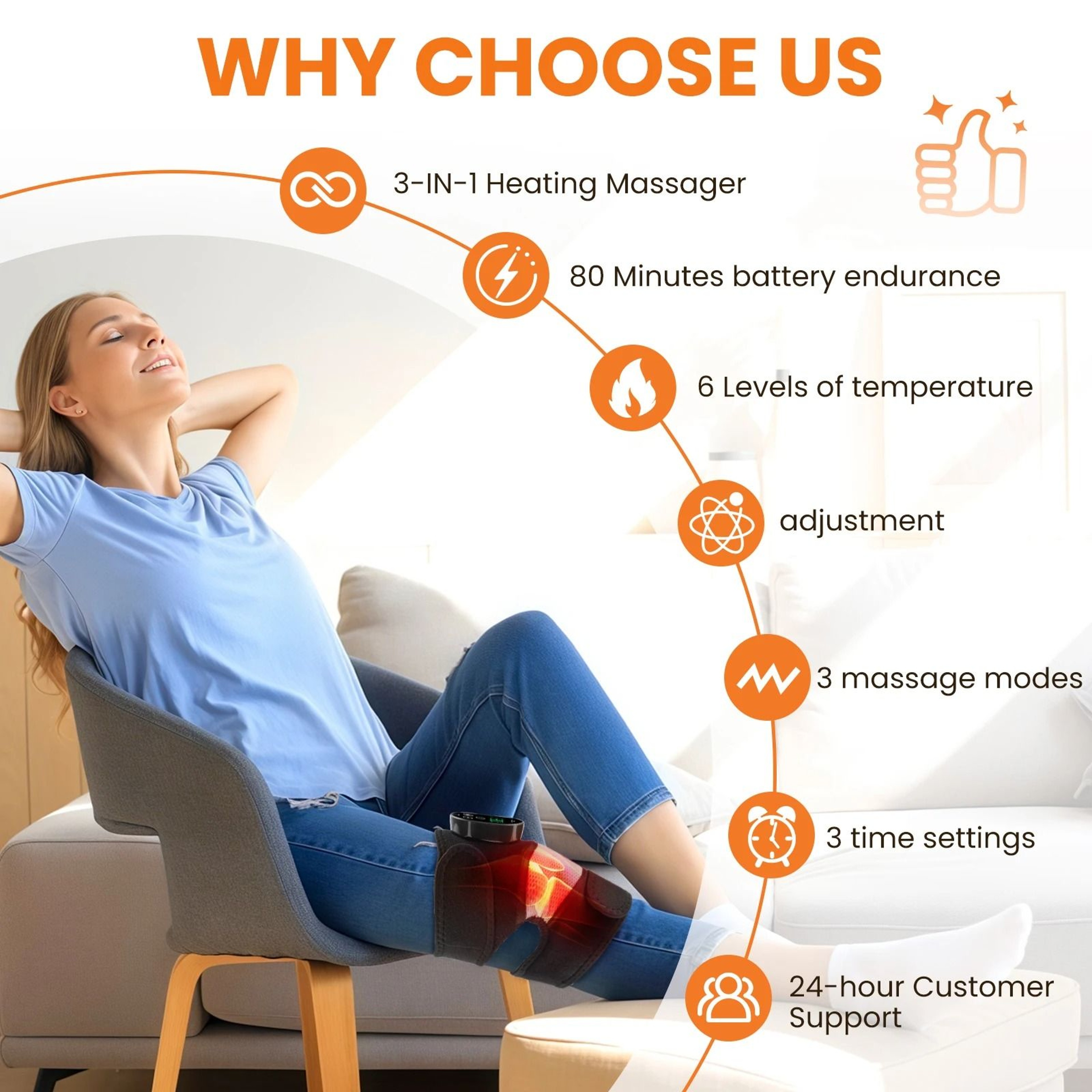 Cordless Heated Knee Shoulder And Elbow Massager 11