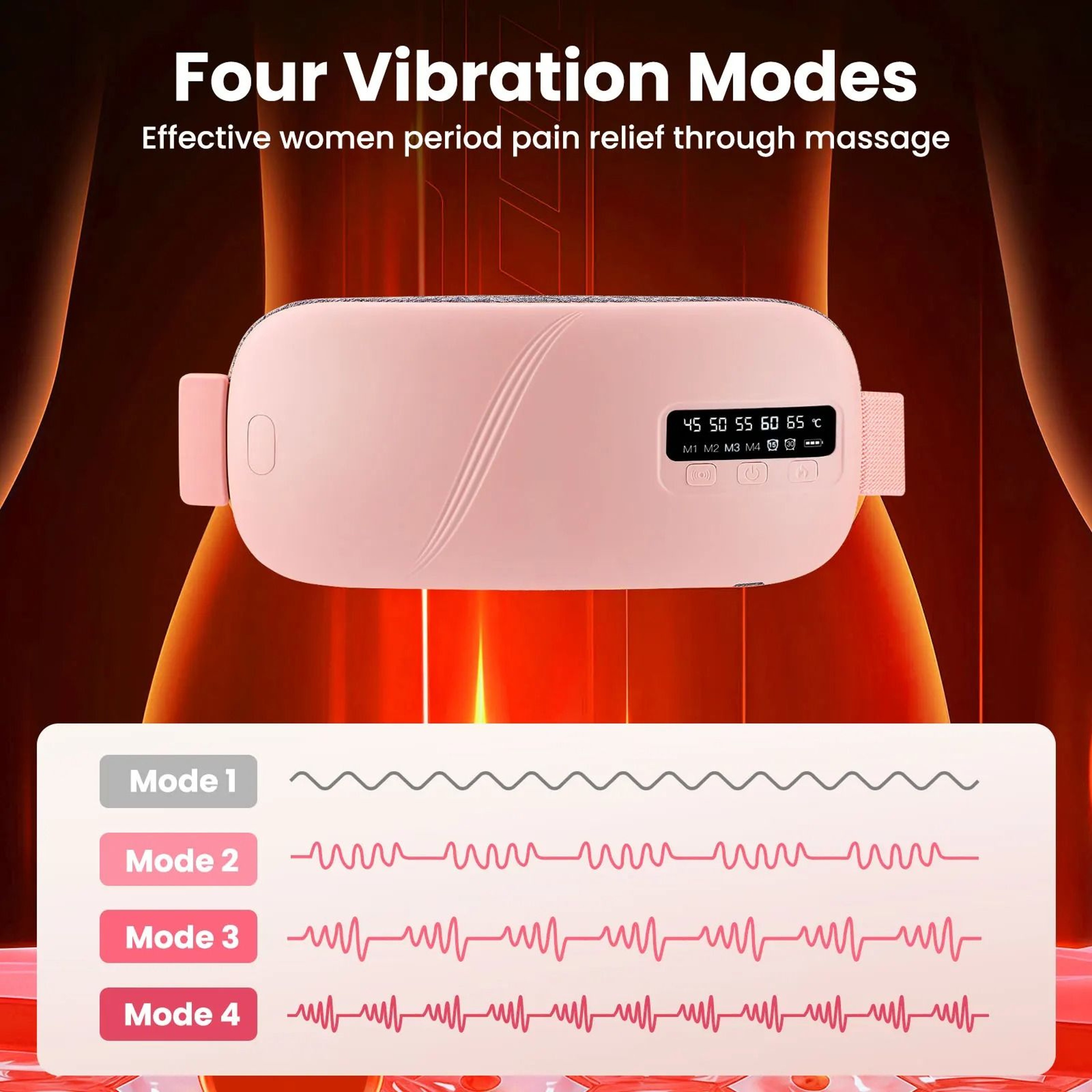 Cordless Menstrual Heating And Vibration Belt 5