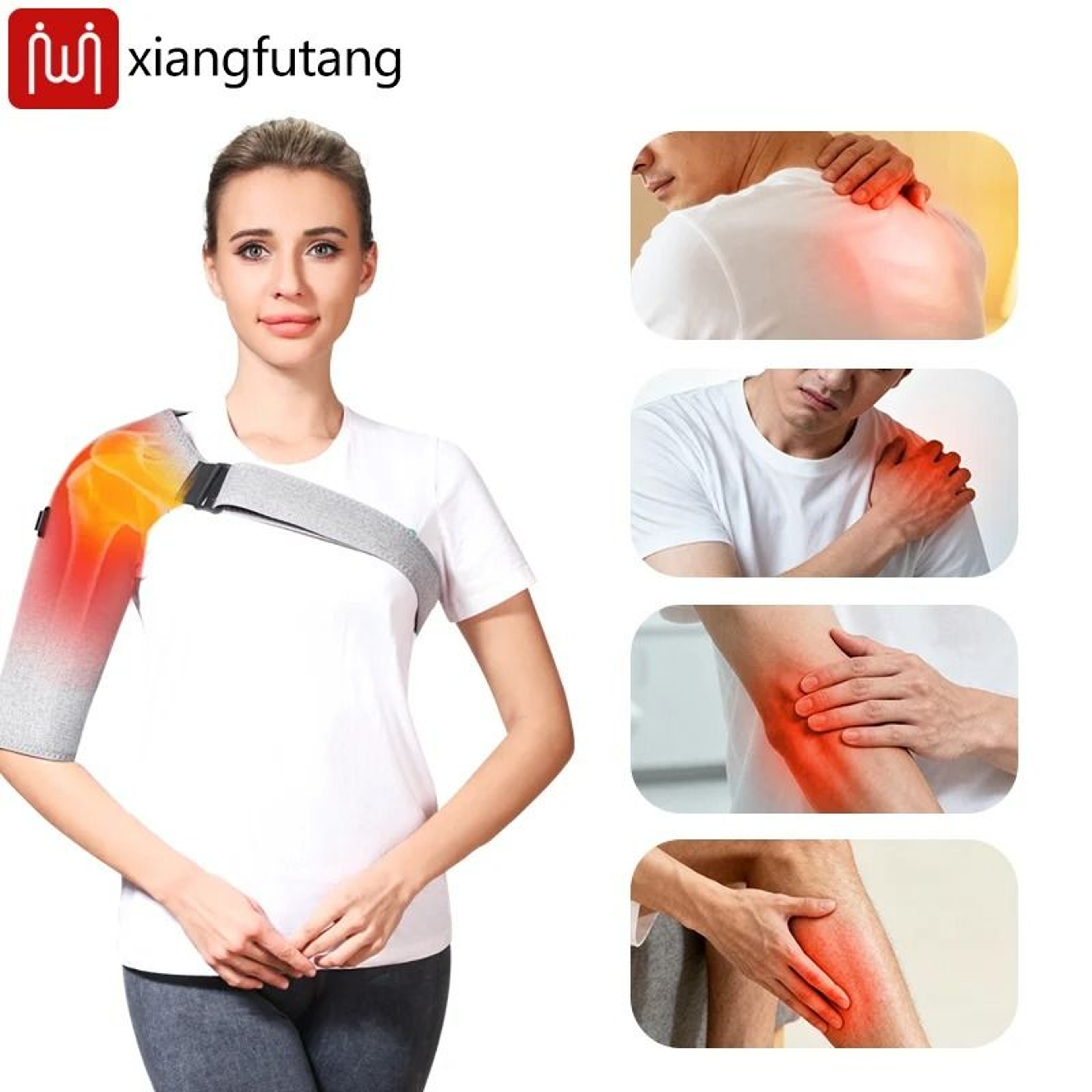 3 Mode Red Light Heated Vibration Shoulder Brace 7