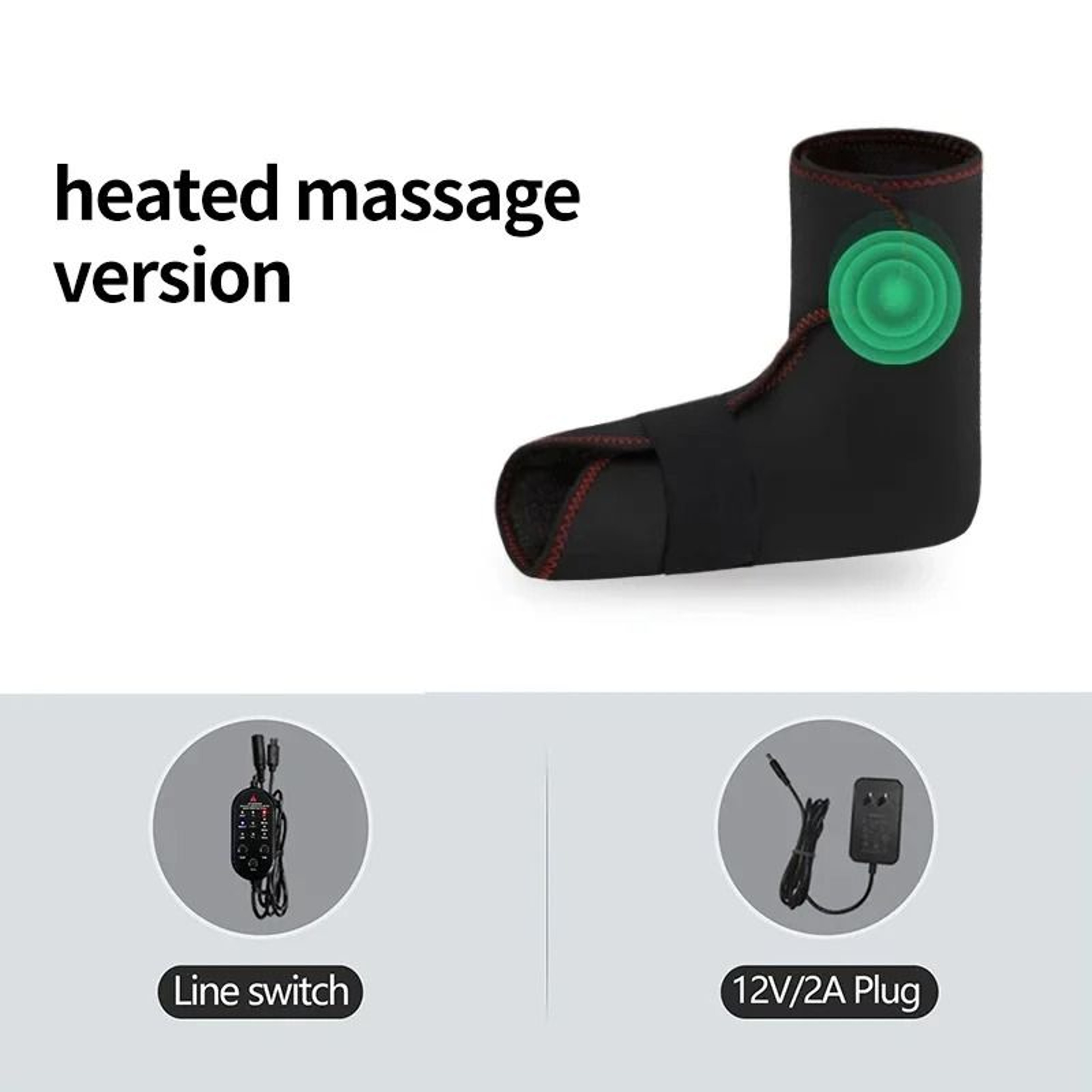 Heated Vibration Foot Ankle And Heel Massage Wrap 2