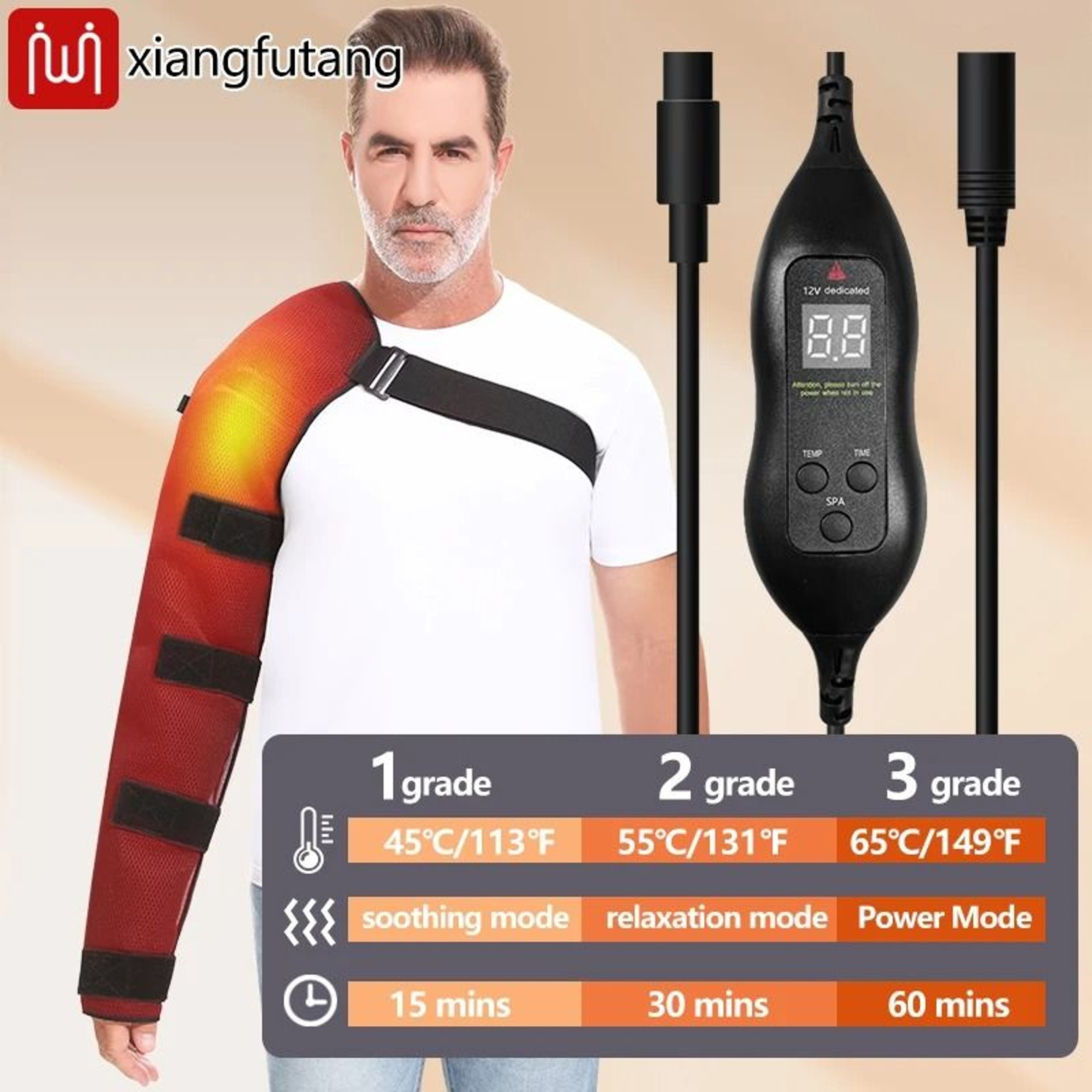 Full Arm Heated Vibration Massage Wrap 4
