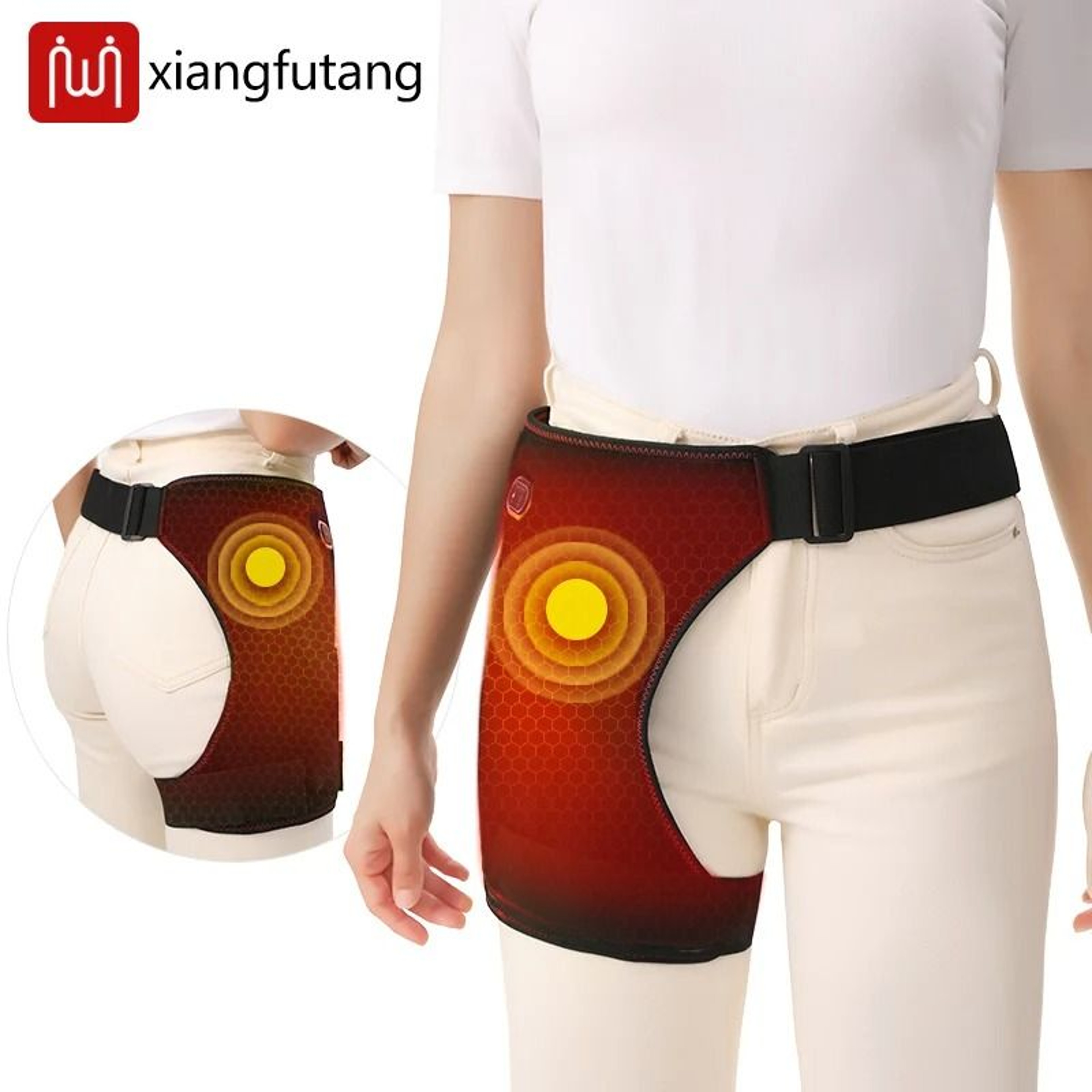 3 Level Heated Hip And Thigh Support Wrap 0