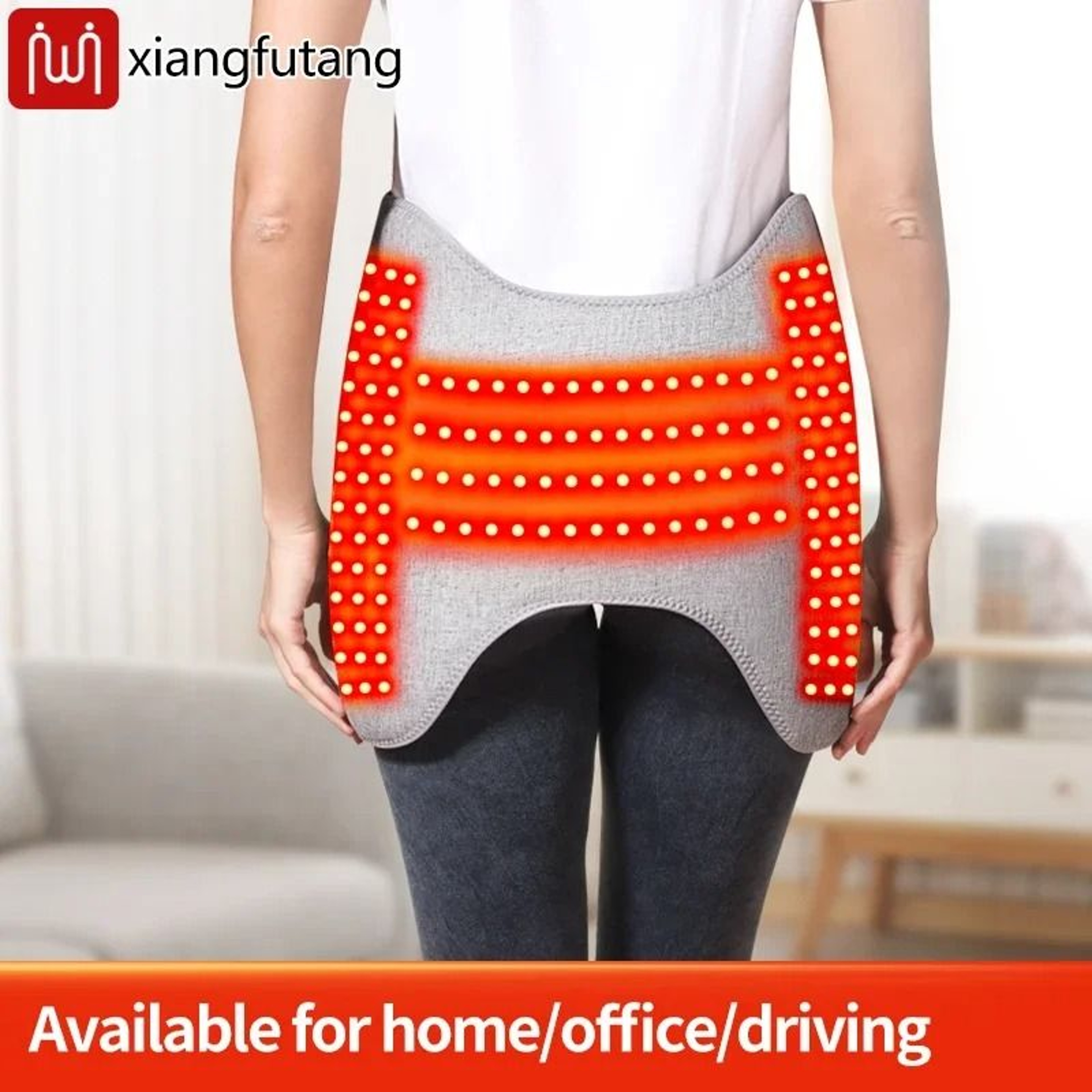 Red Light Heated Vibration Lumbar Massage Belt 6