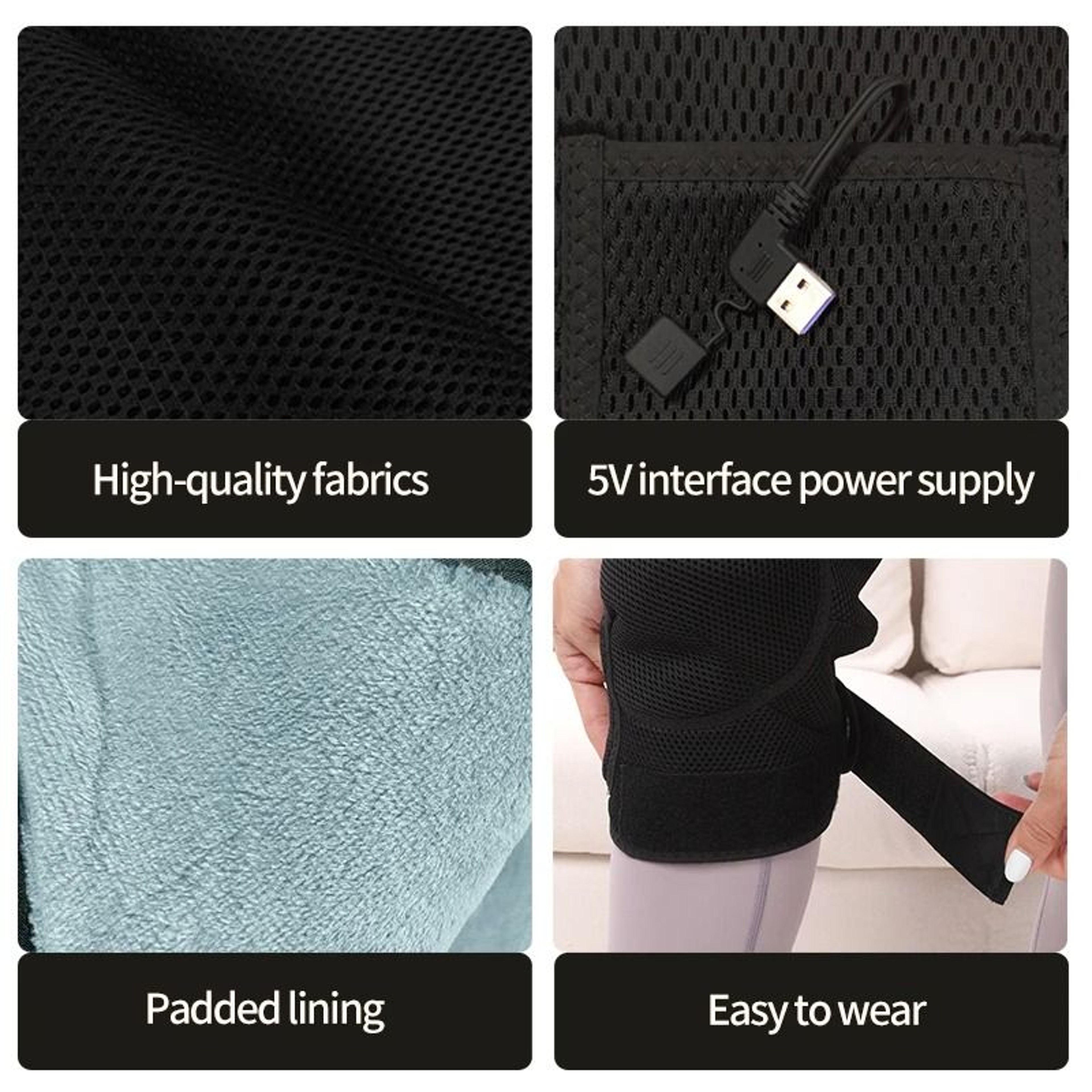 Electric Heated Vibration Knee Support Massager 3