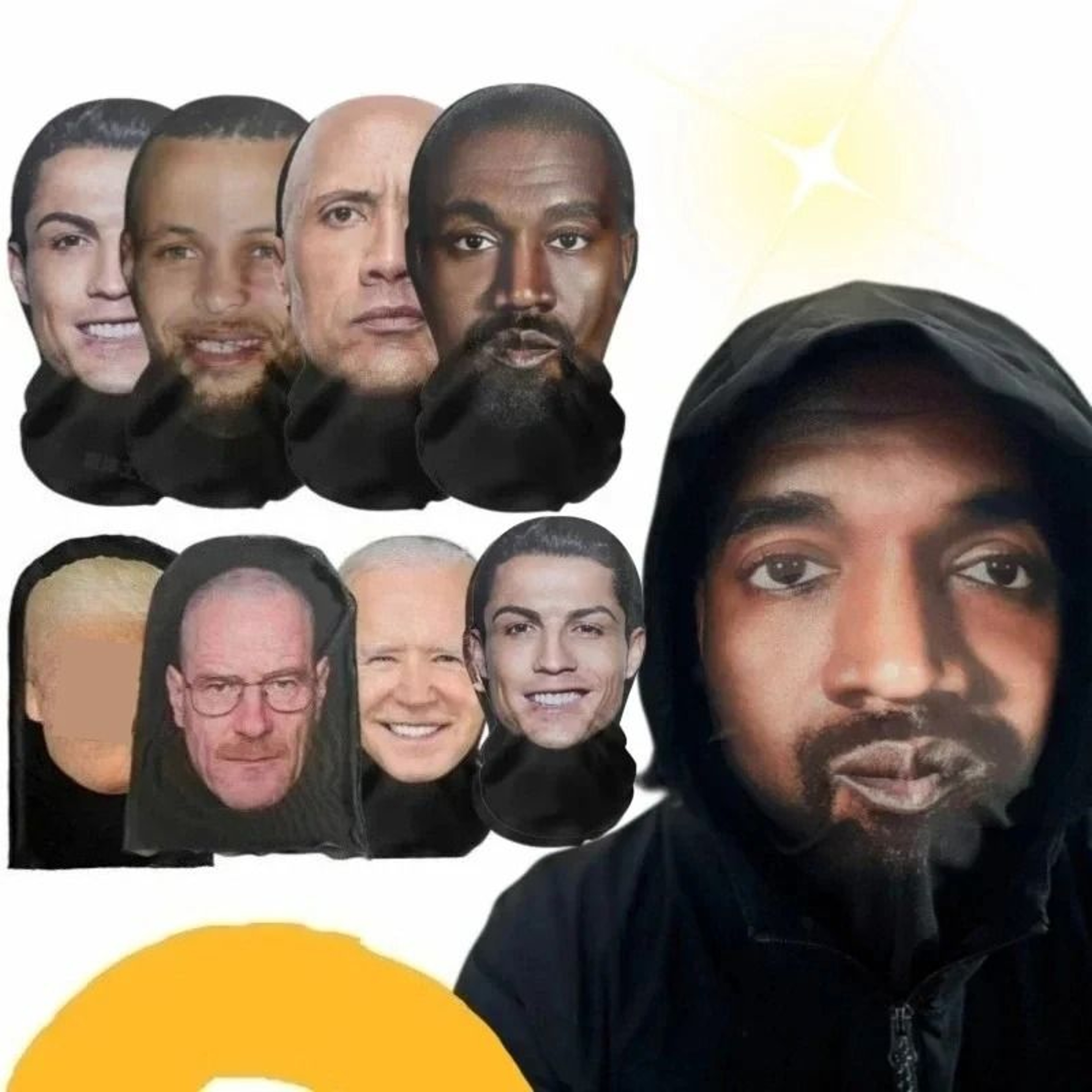 3D Celebrity Face Mesh Cosplay Mask 0
