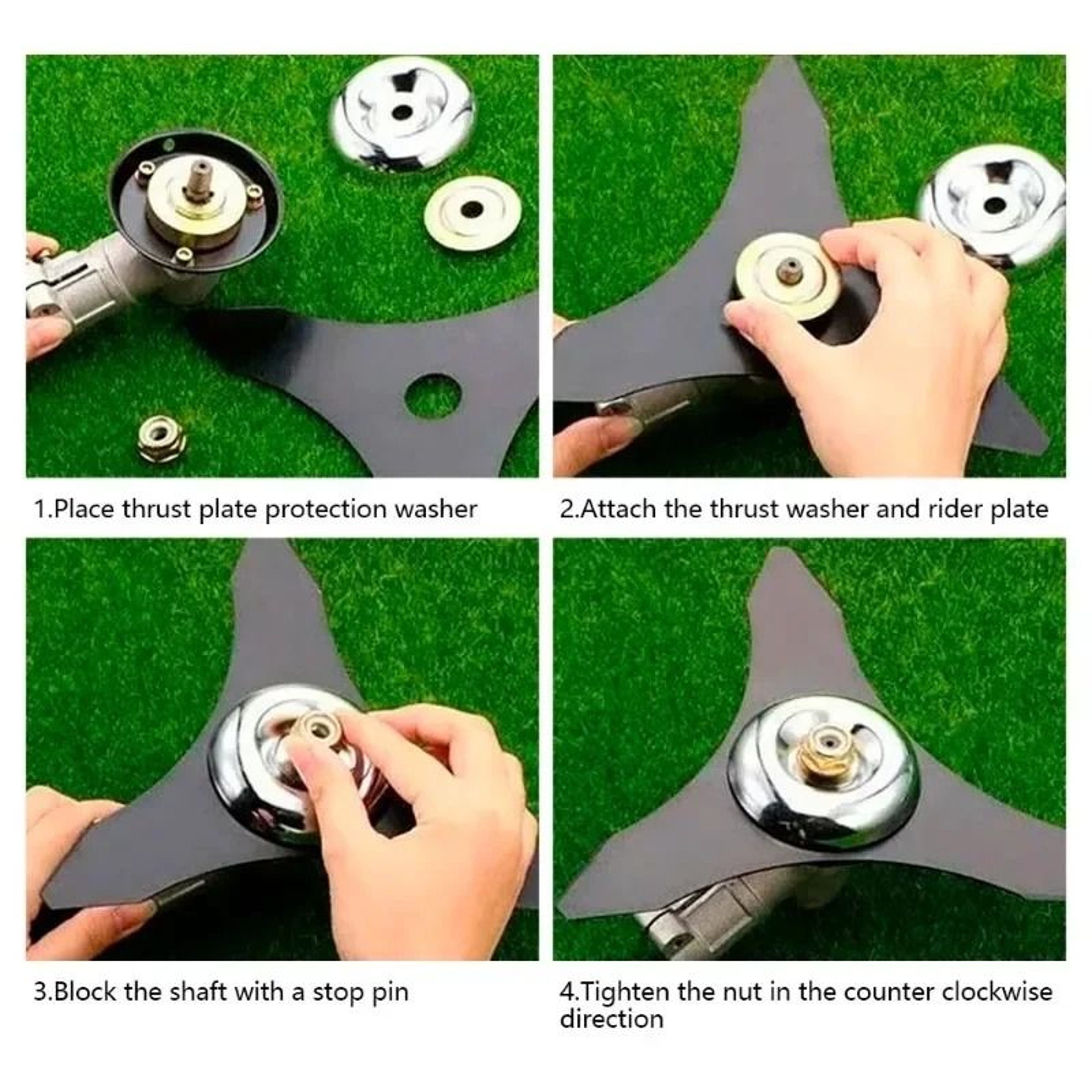 Secure Fit Grass Trimmer Head Adapter And Blade Fixing Kit 2