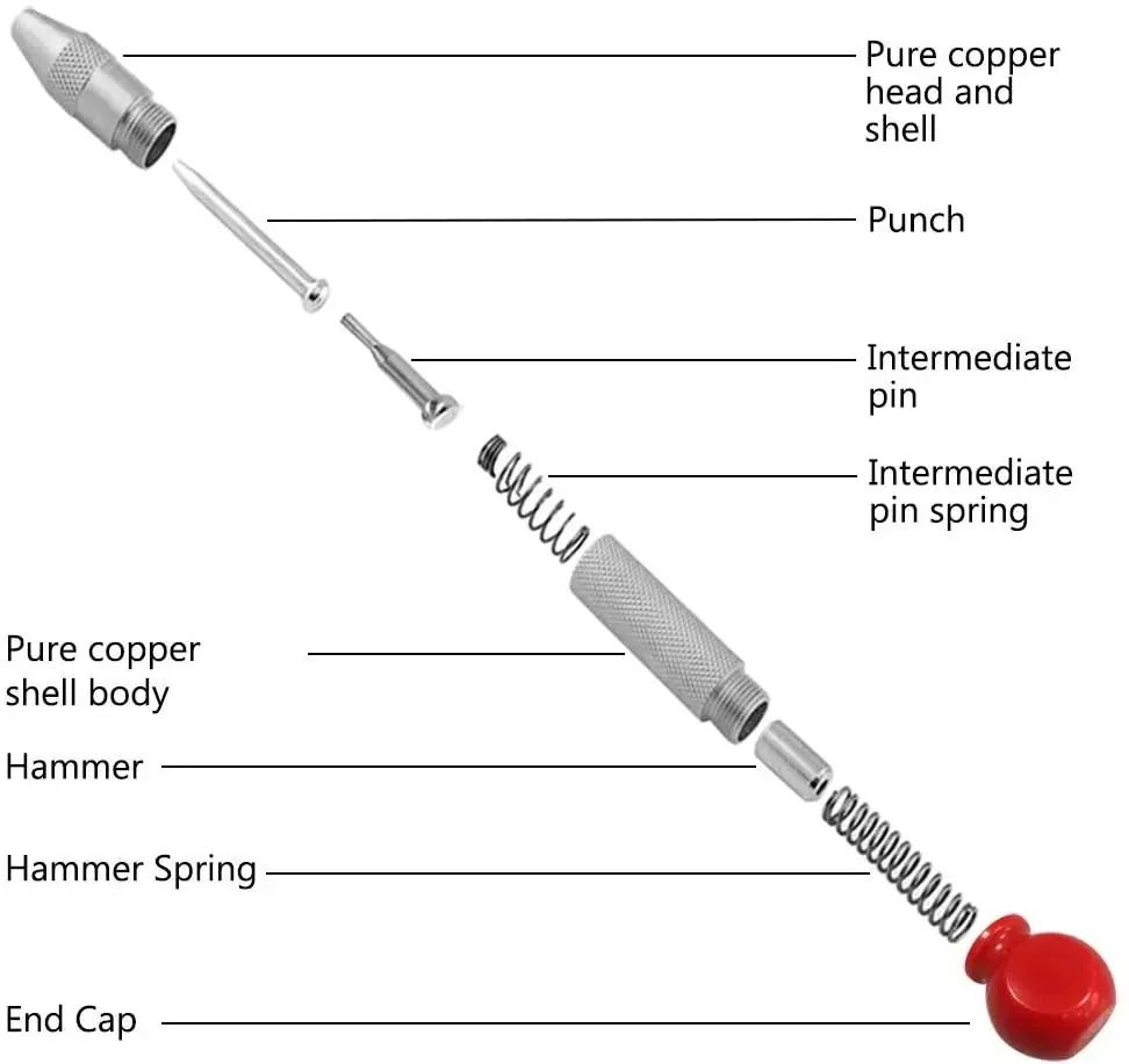 Precision Spring Loaded Automatic Center Punch 10