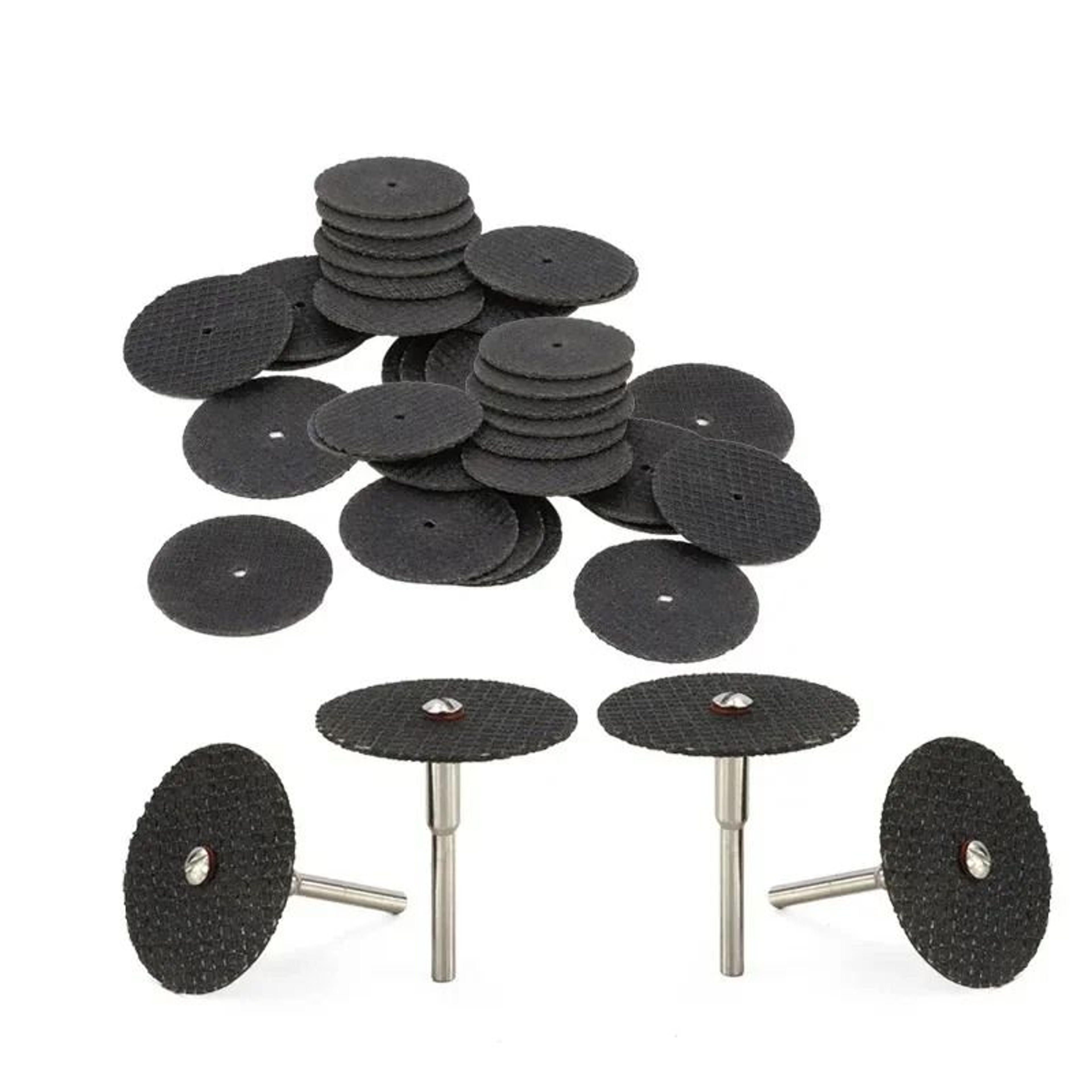 Precision Cut 32mm Abrasive Cutting Disc Set With Mandrels 0