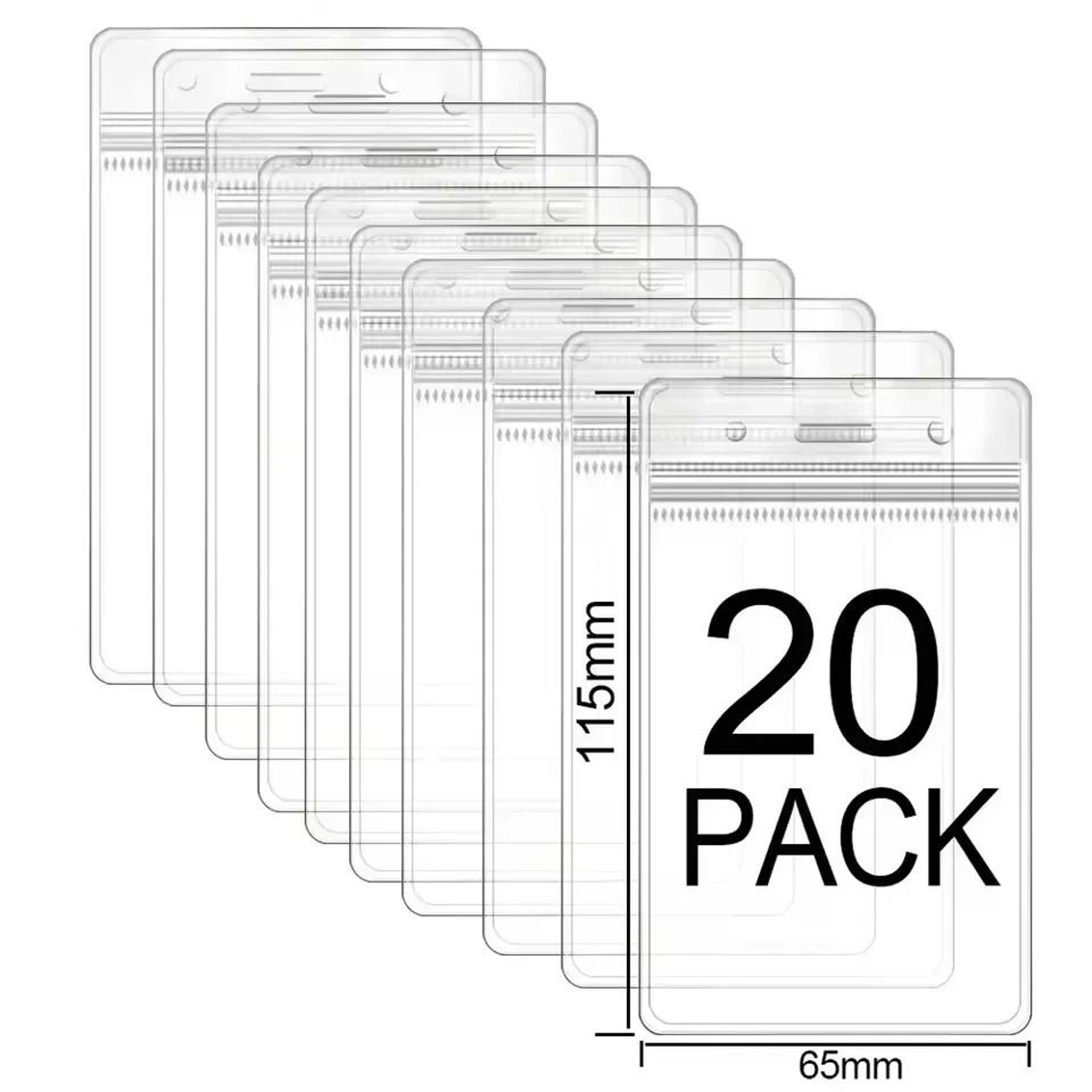 ClearGuard Waterproof Vertical ID Badge Holders 2
