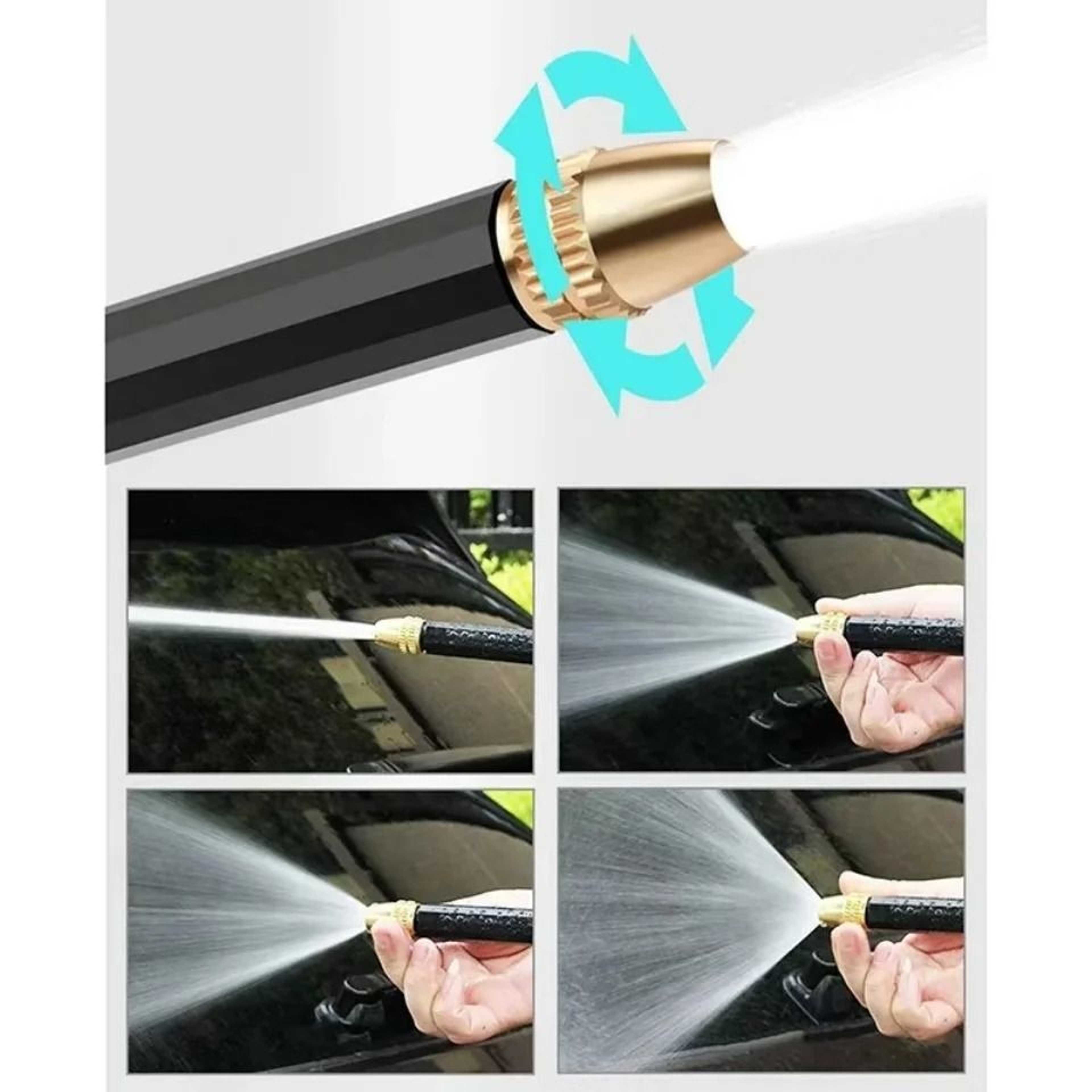 1pc High Pressure Car Wash Water Gun Garden Hose Nozzle 5