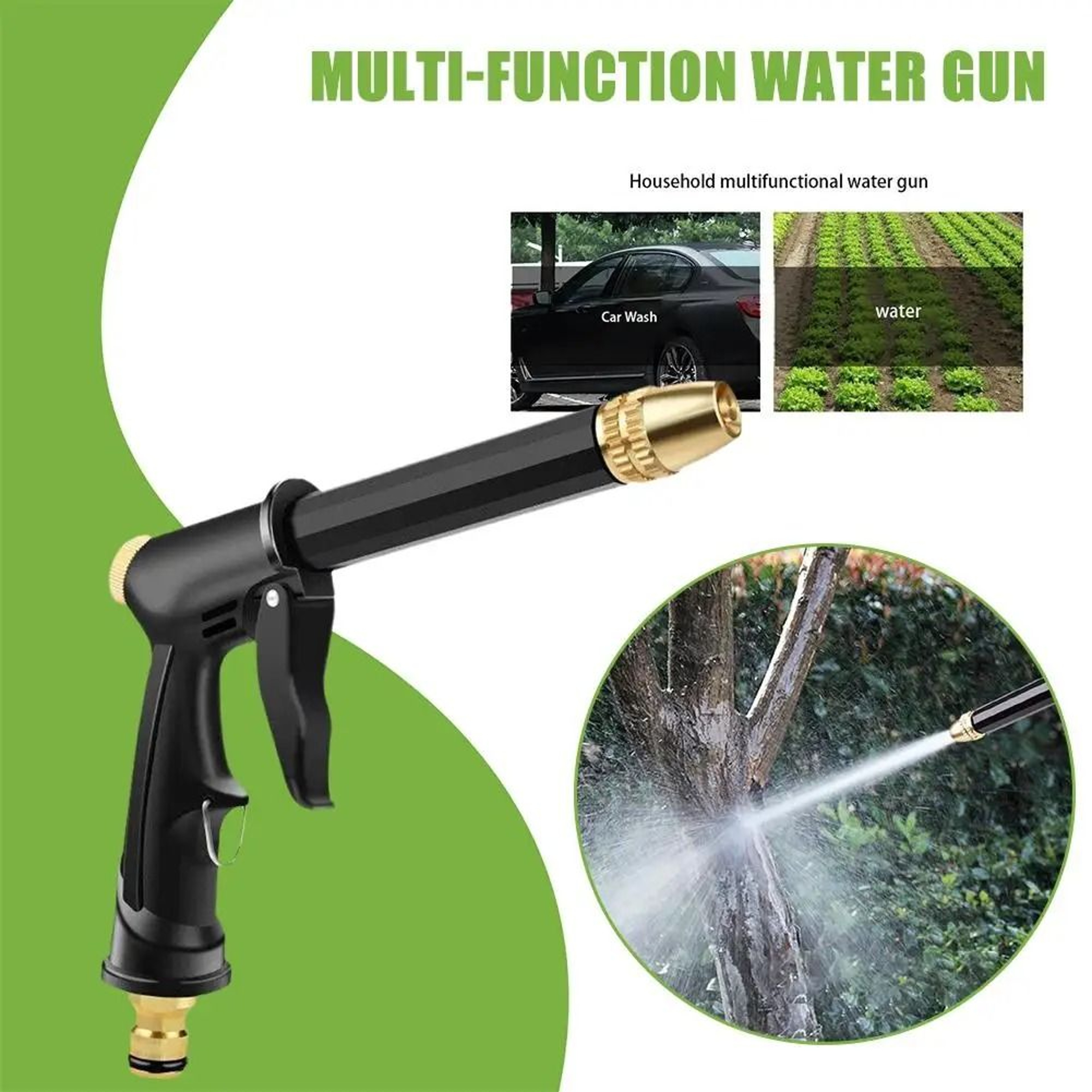 1pc High Pressure Car Wash Water Gun Garden Hose Nozzle 6