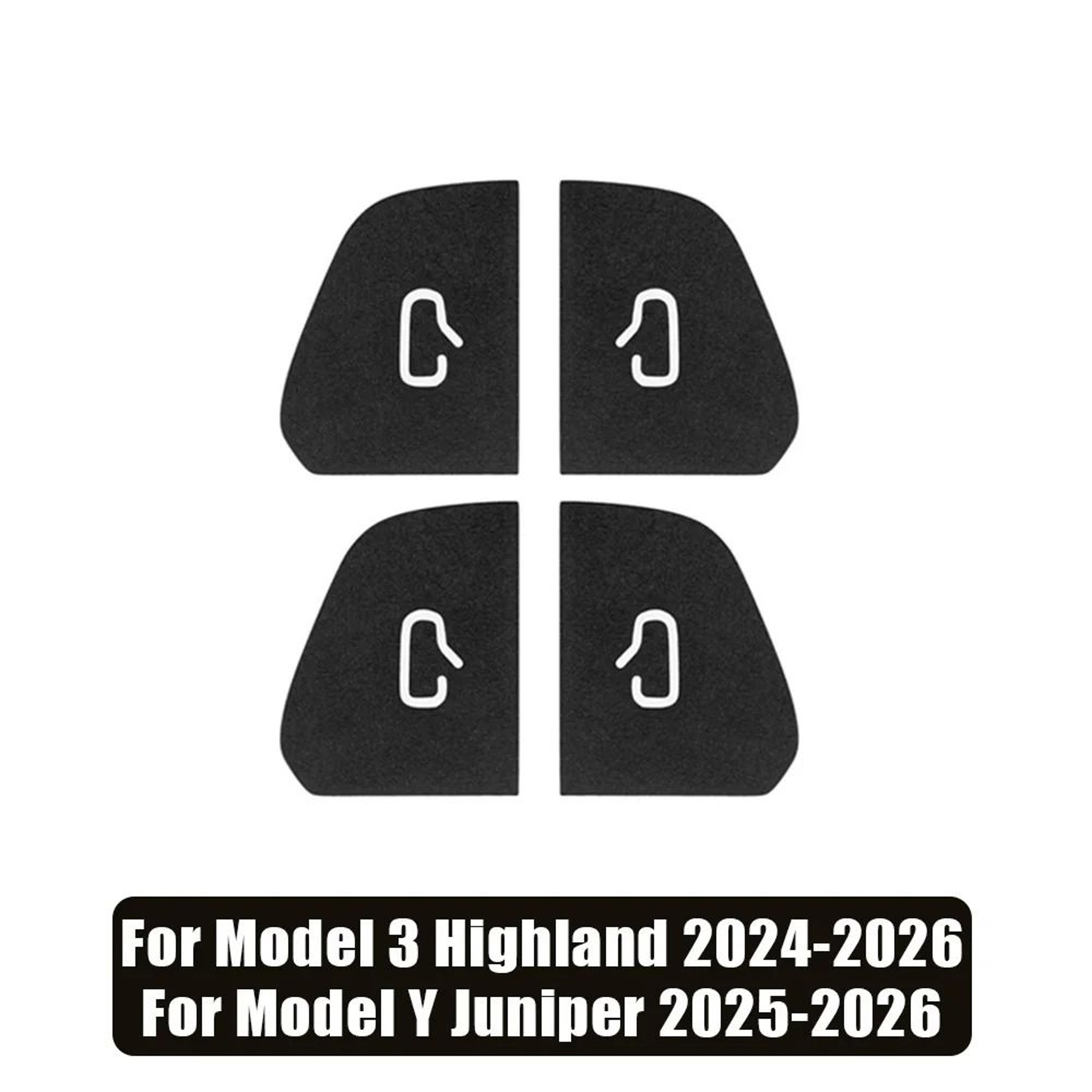 Tesla Model 3 Model Y Door Button Interior Sticker Set 6