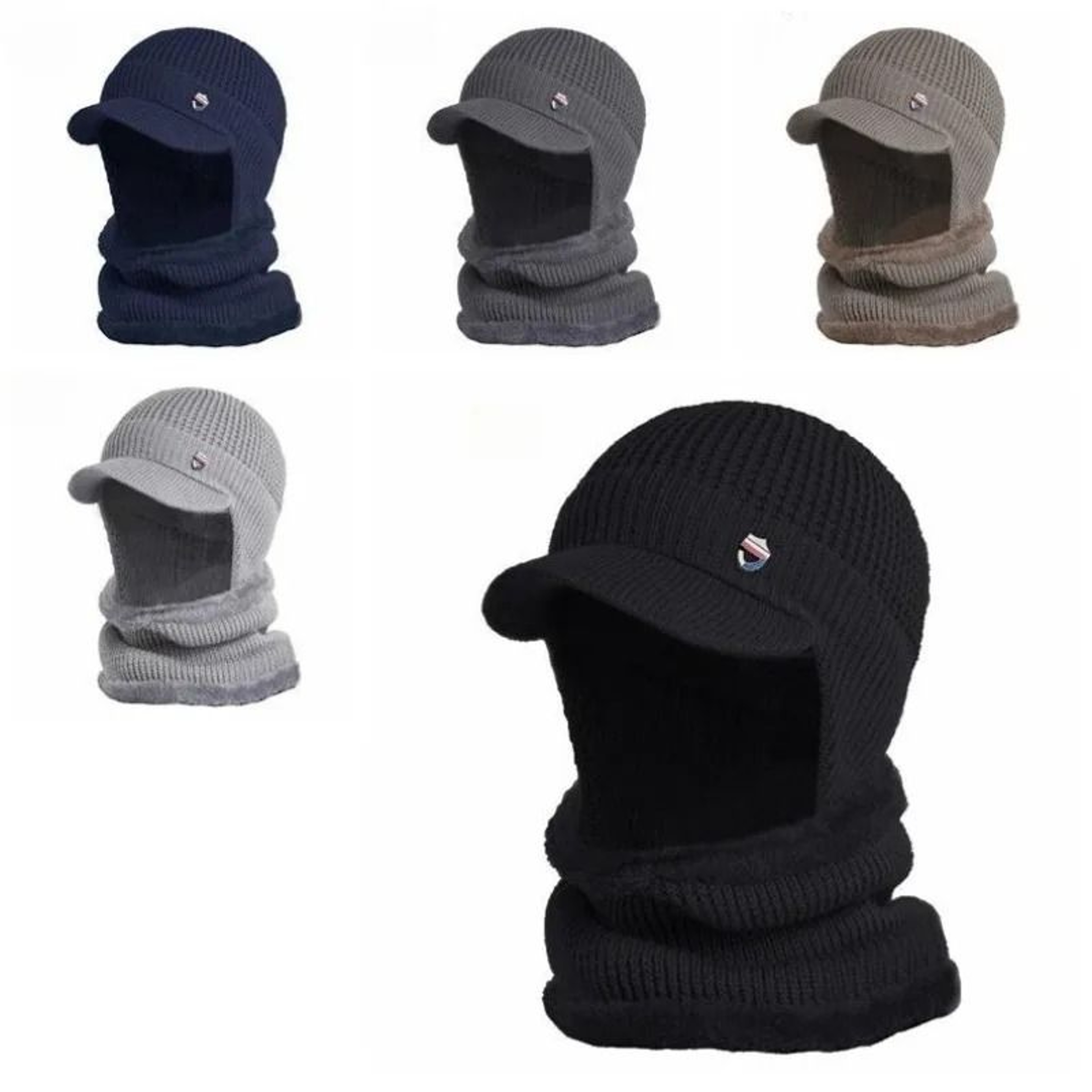 Fleece Lined Winter Balaclava Mask And Neck Scarf 5