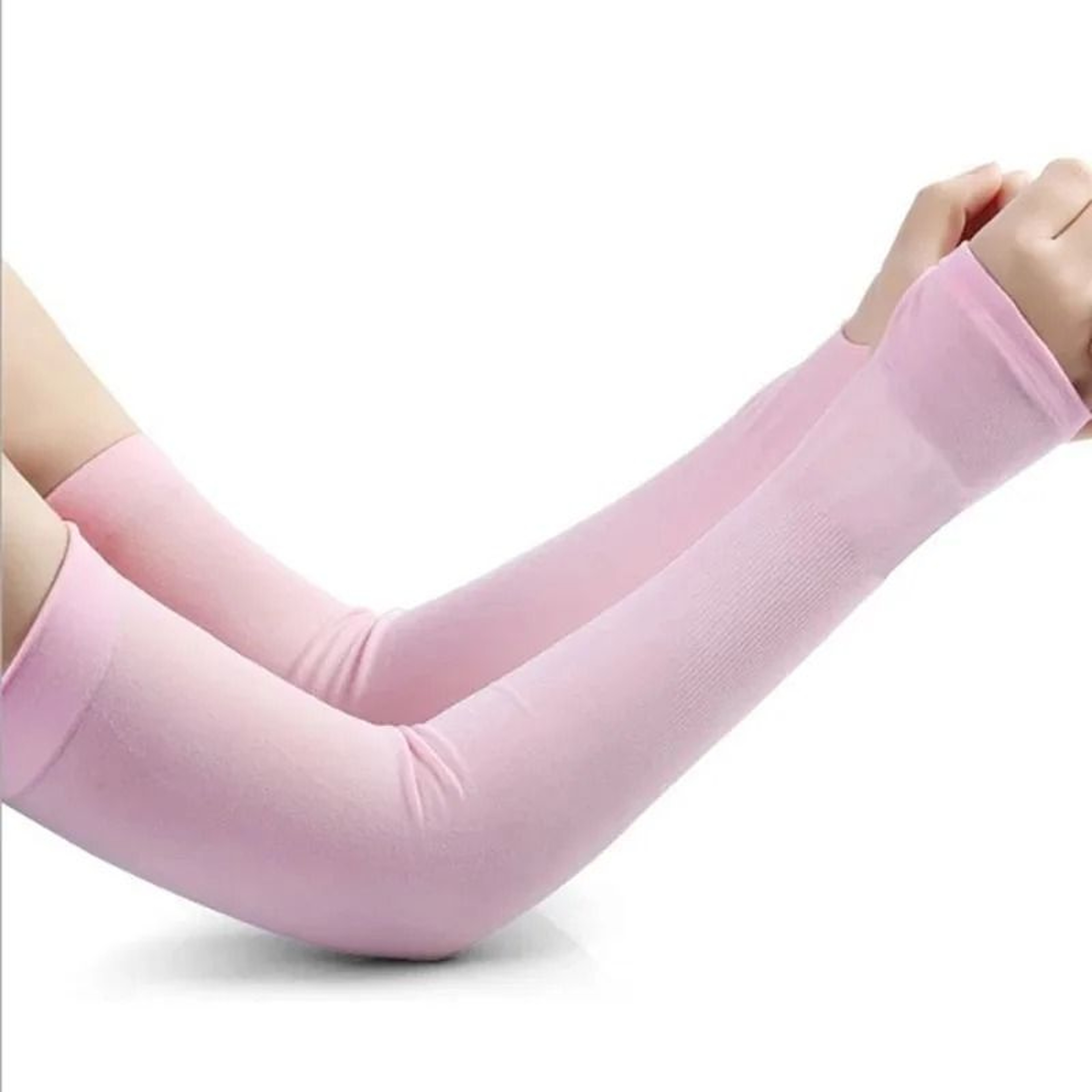 Cooling Ice Silk UV Protection Arm Sleeves With Hand Covers For Outdoor Activities 1