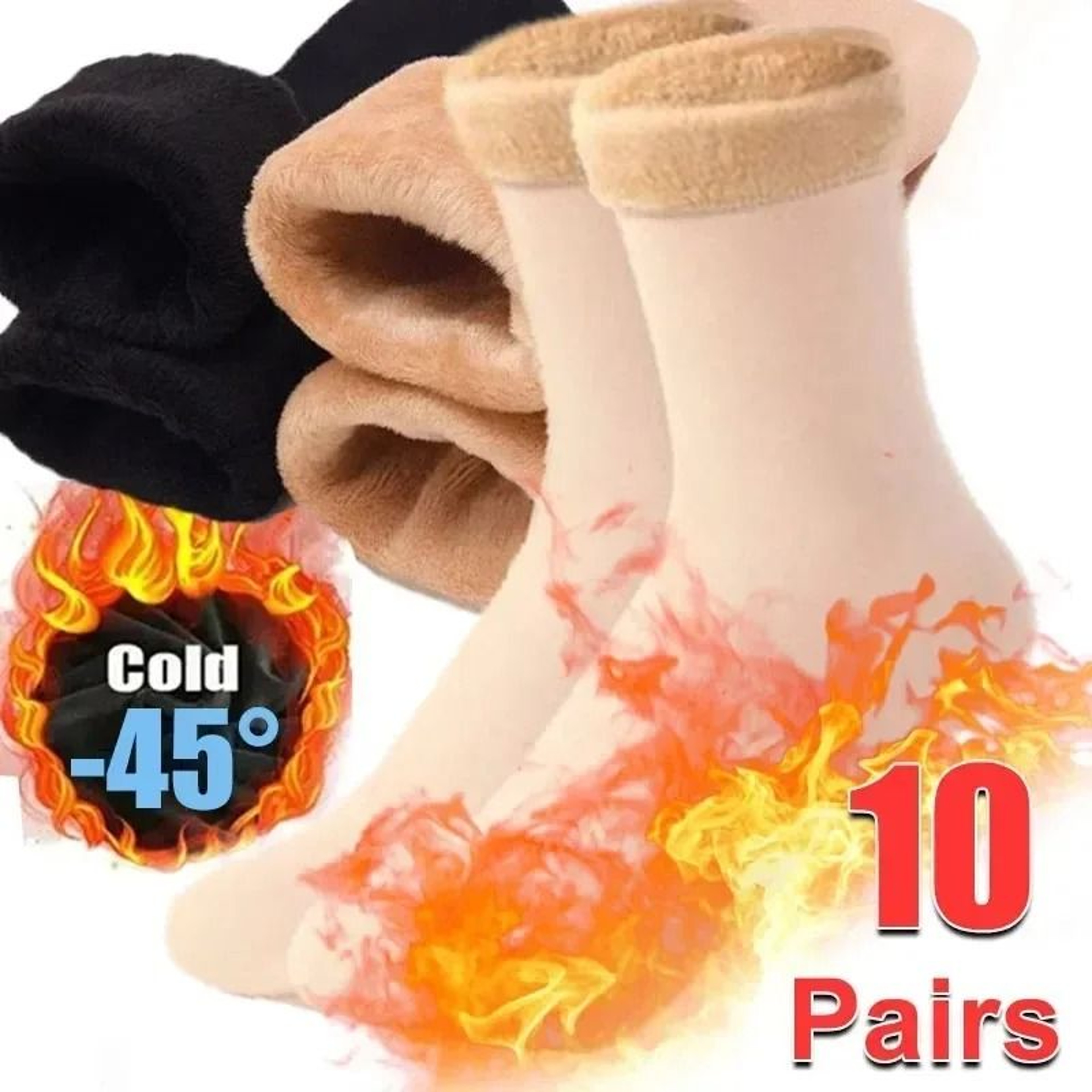 CozyCloud Thermal Wool Blend Winter Socks 22