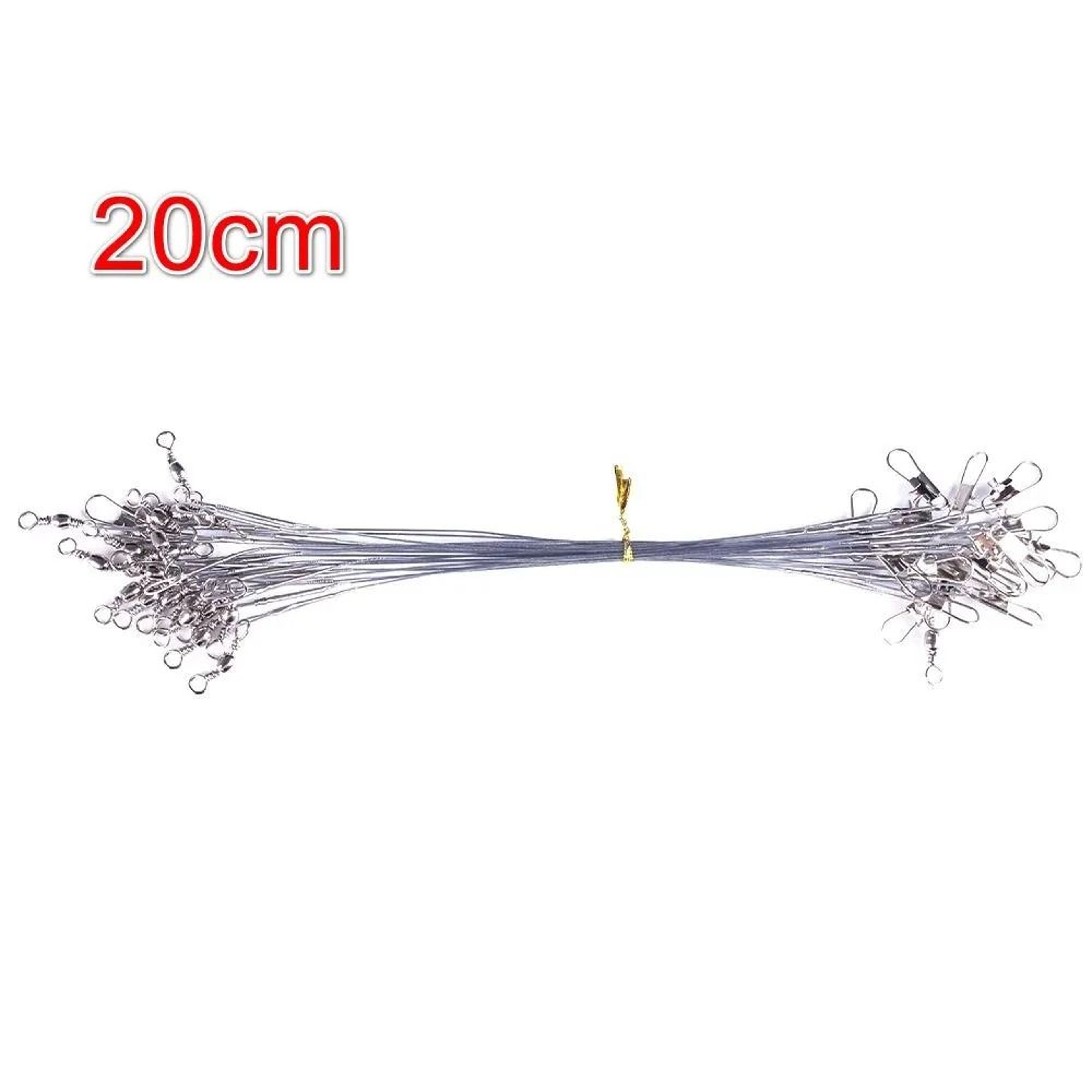 Anti Bite Steel Wire Fishing Leaders With Swivel 6