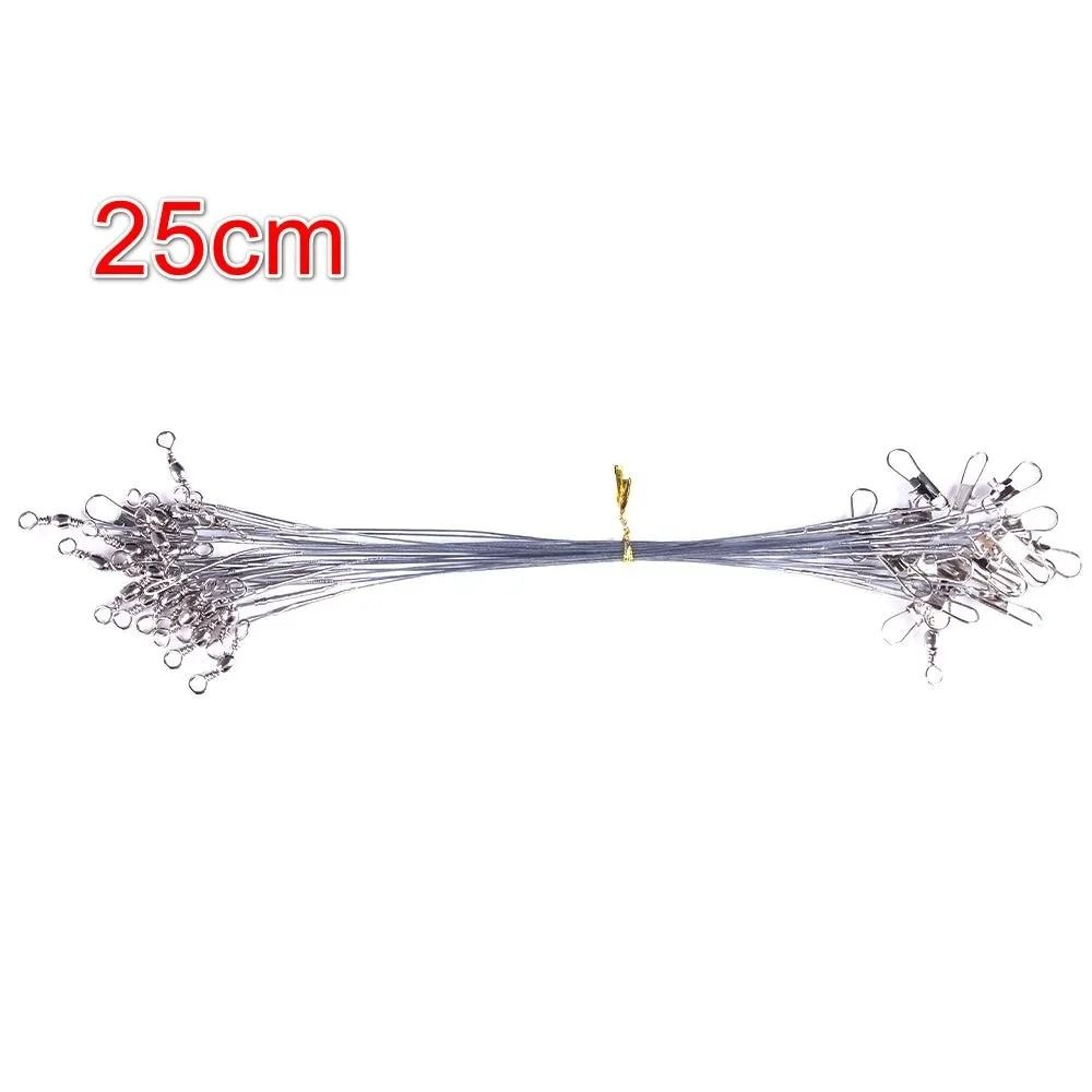 Anti Bite Steel Wire Fishing Leaders With Swivel 9
