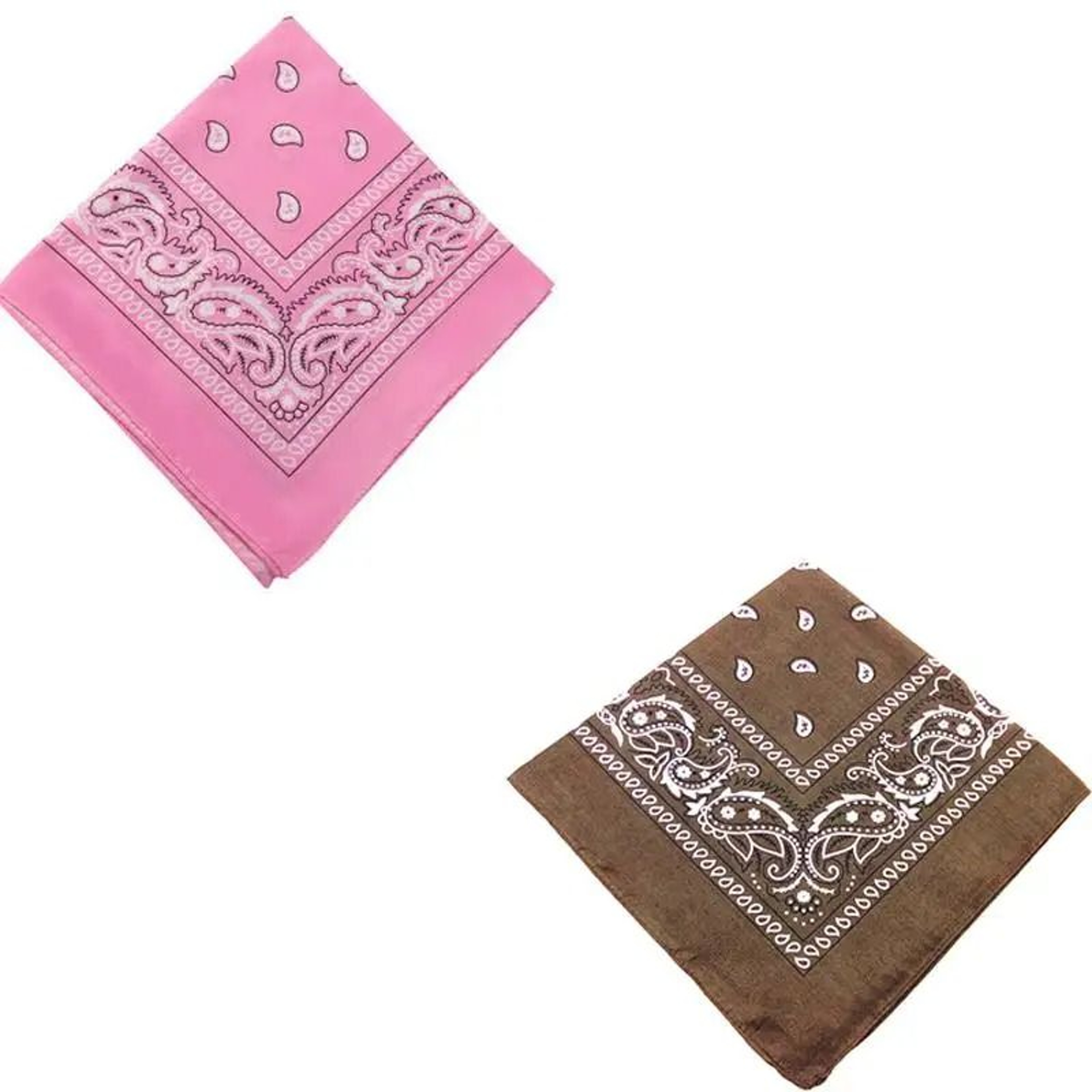 Classic Cotton Paisley Bandana Square Scarf 22