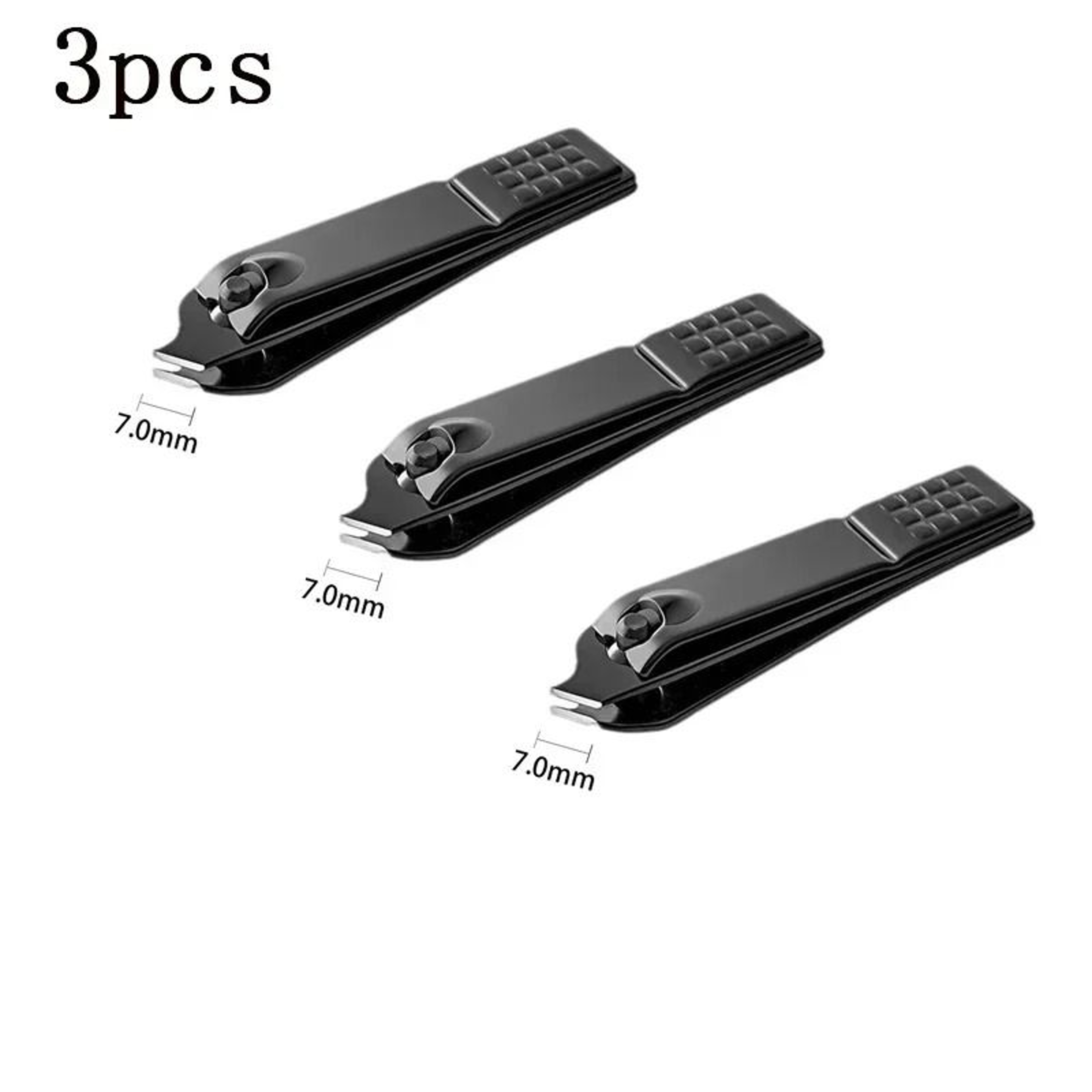 Professional Black Stainless Steel Nail Clippers For Thick Nails 7