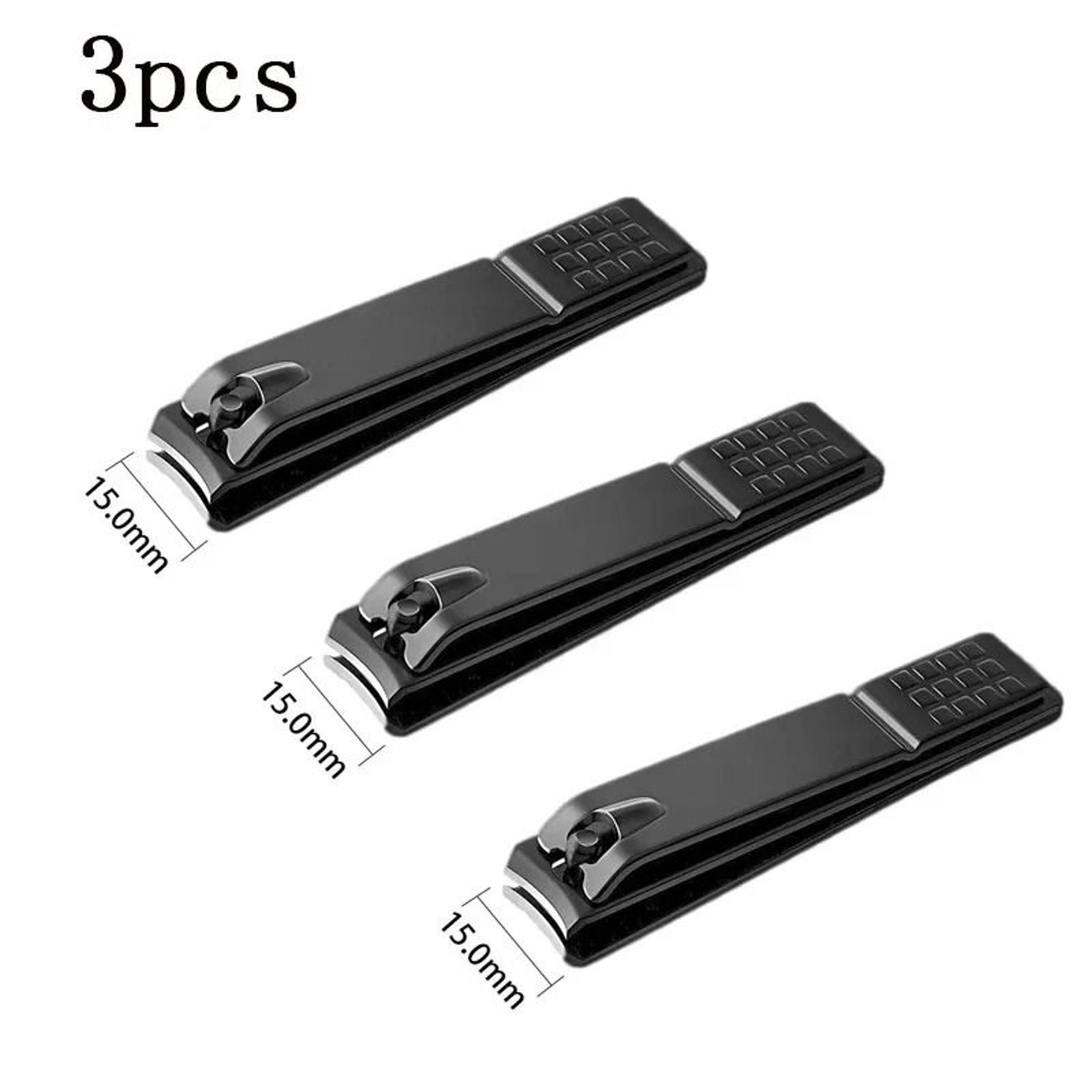 Professional Black Stainless Steel Nail Clippers For Thick Nails 9
