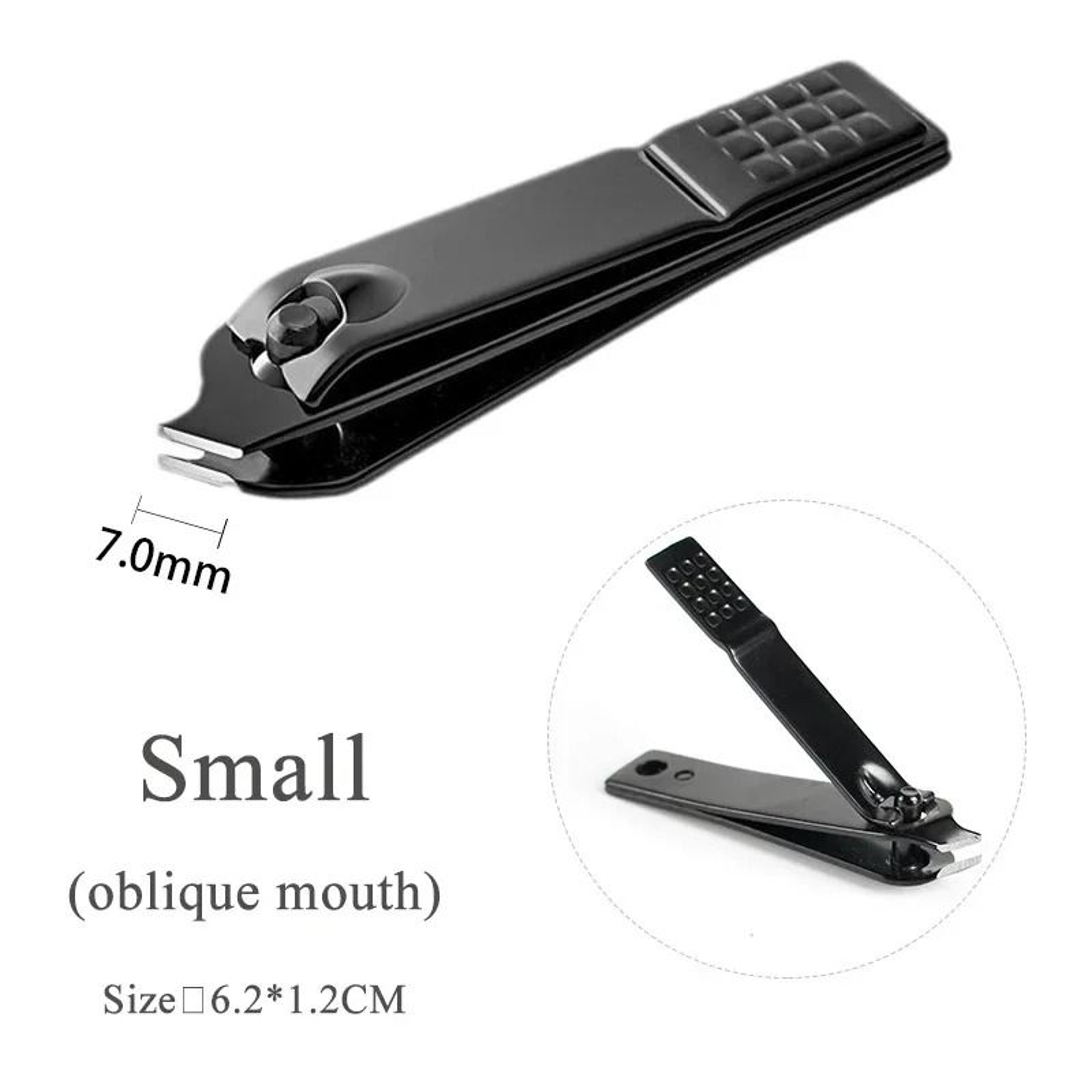 Professional Black Stainless Steel Nail Clippers For Thick Nails 1