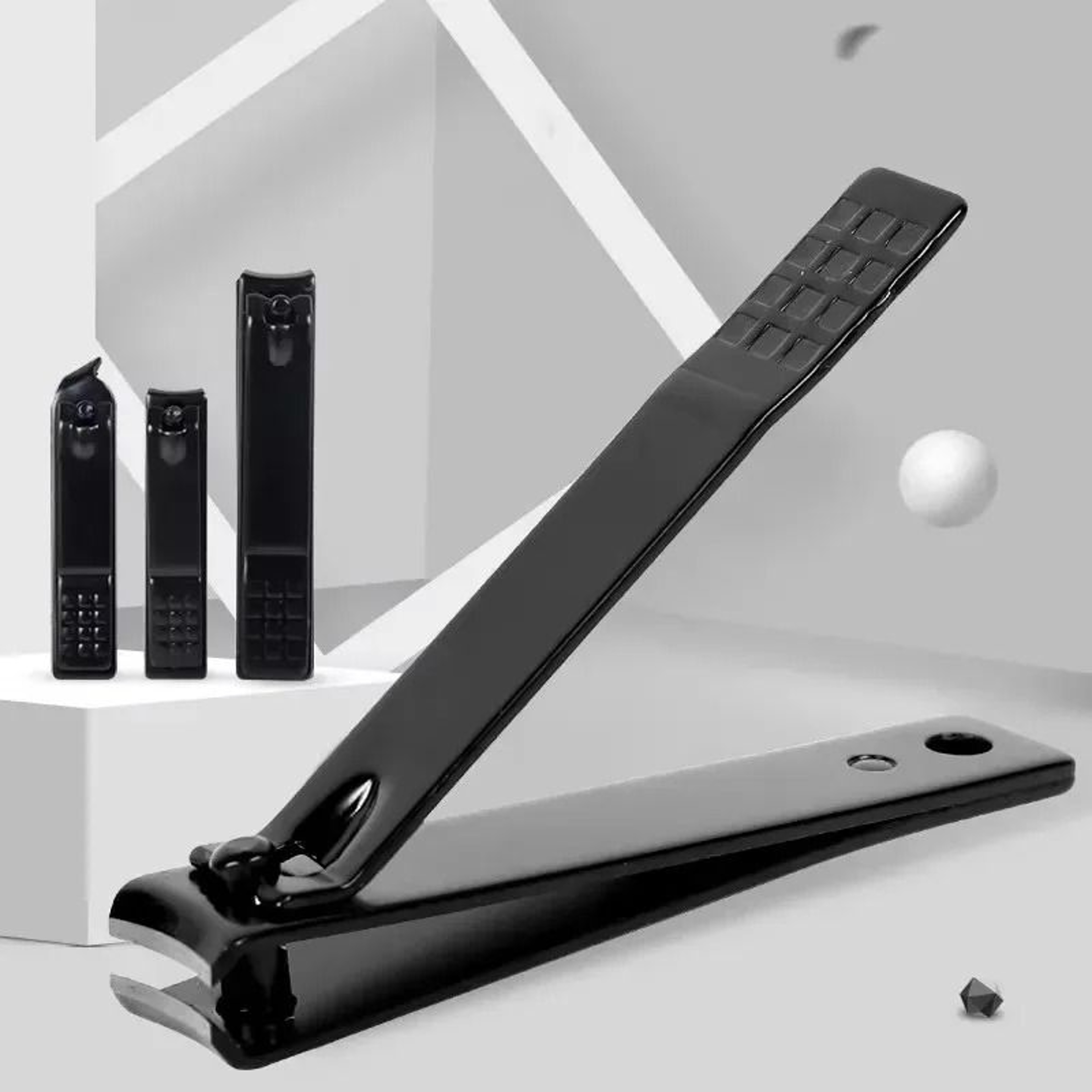 Professional Black Stainless Steel Nail Clippers For Thick Nails 17