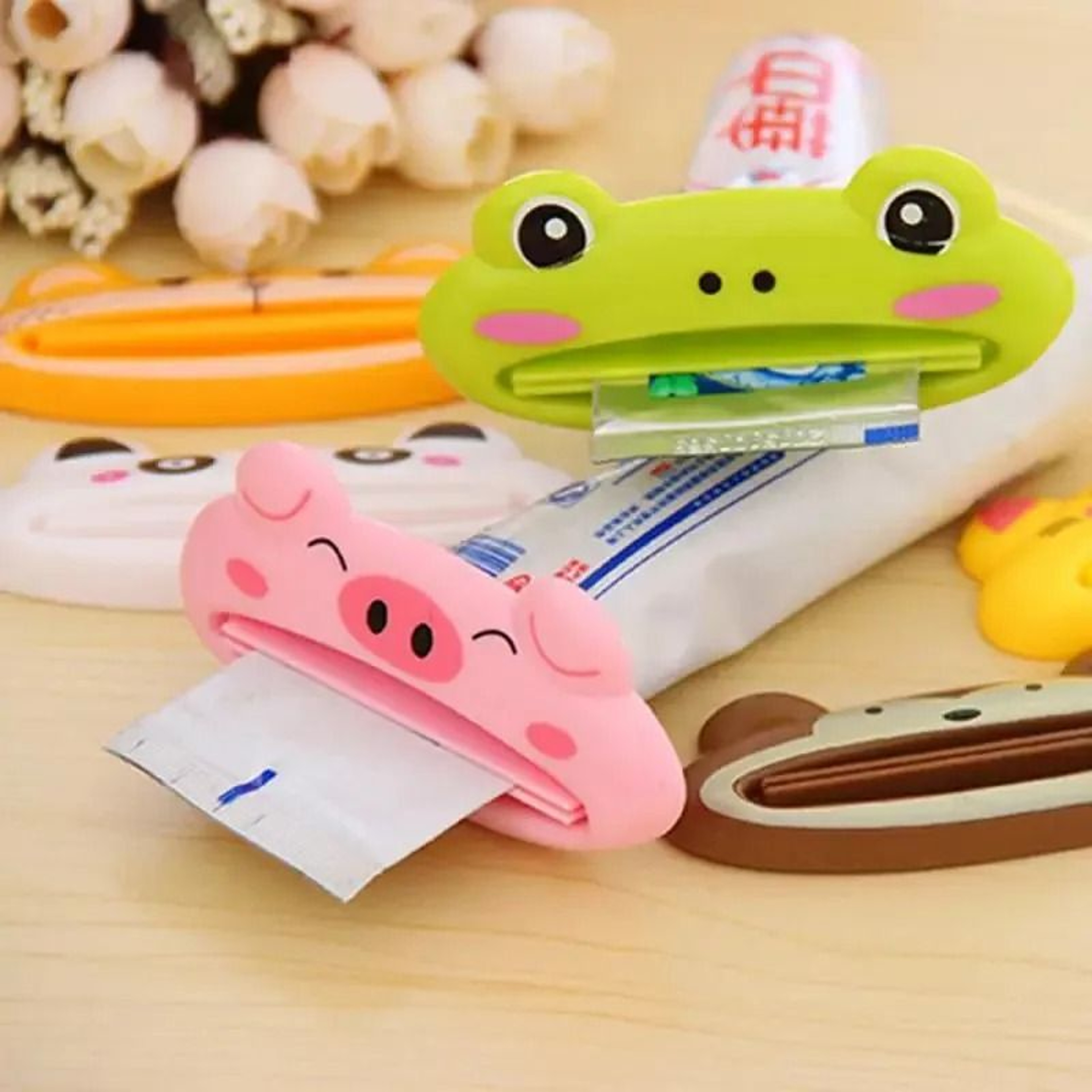 Cute Animal Toothpaste Tube Squeezer And Rolling Holder 21