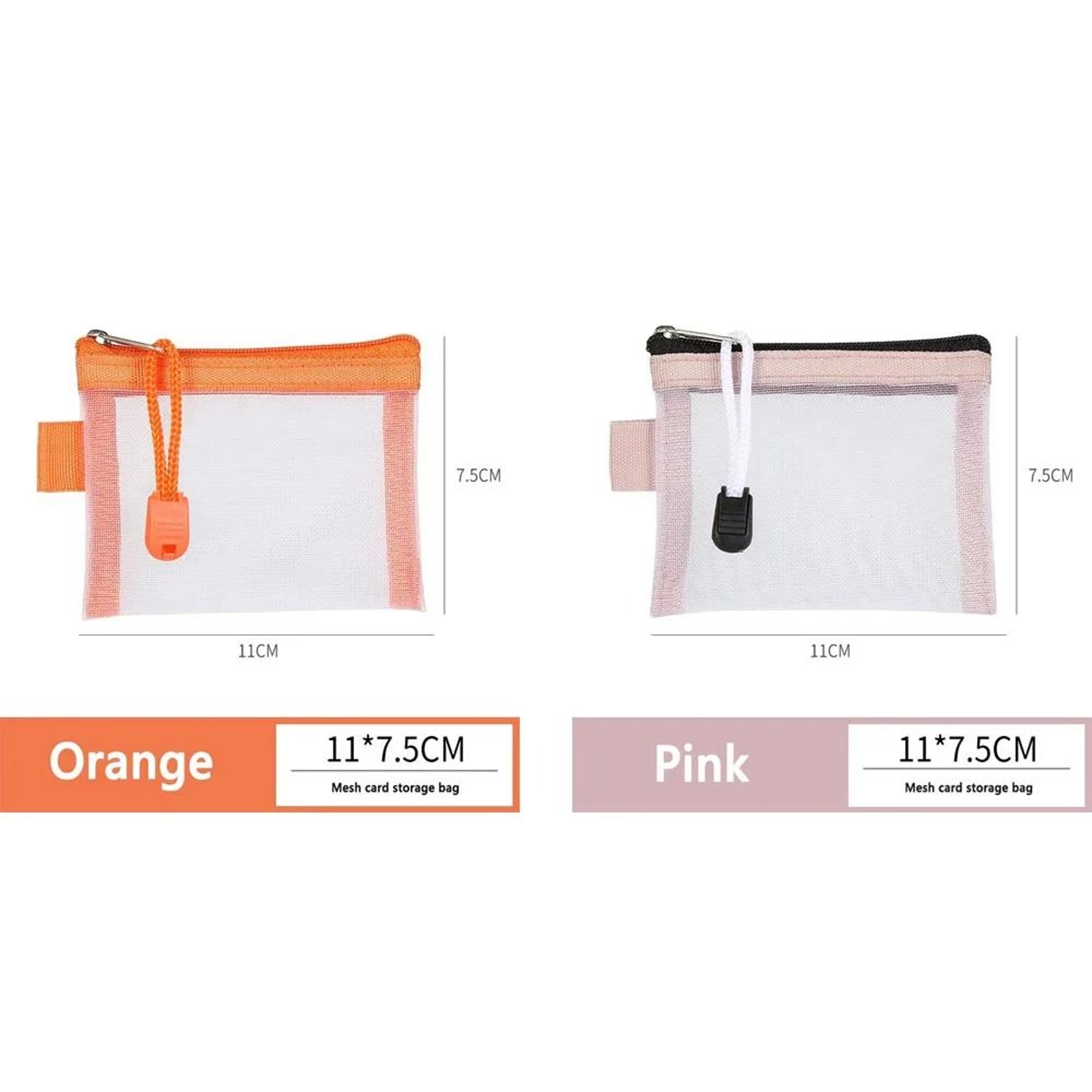 Portable Mesh Coin Purse And Cable Organizer 10