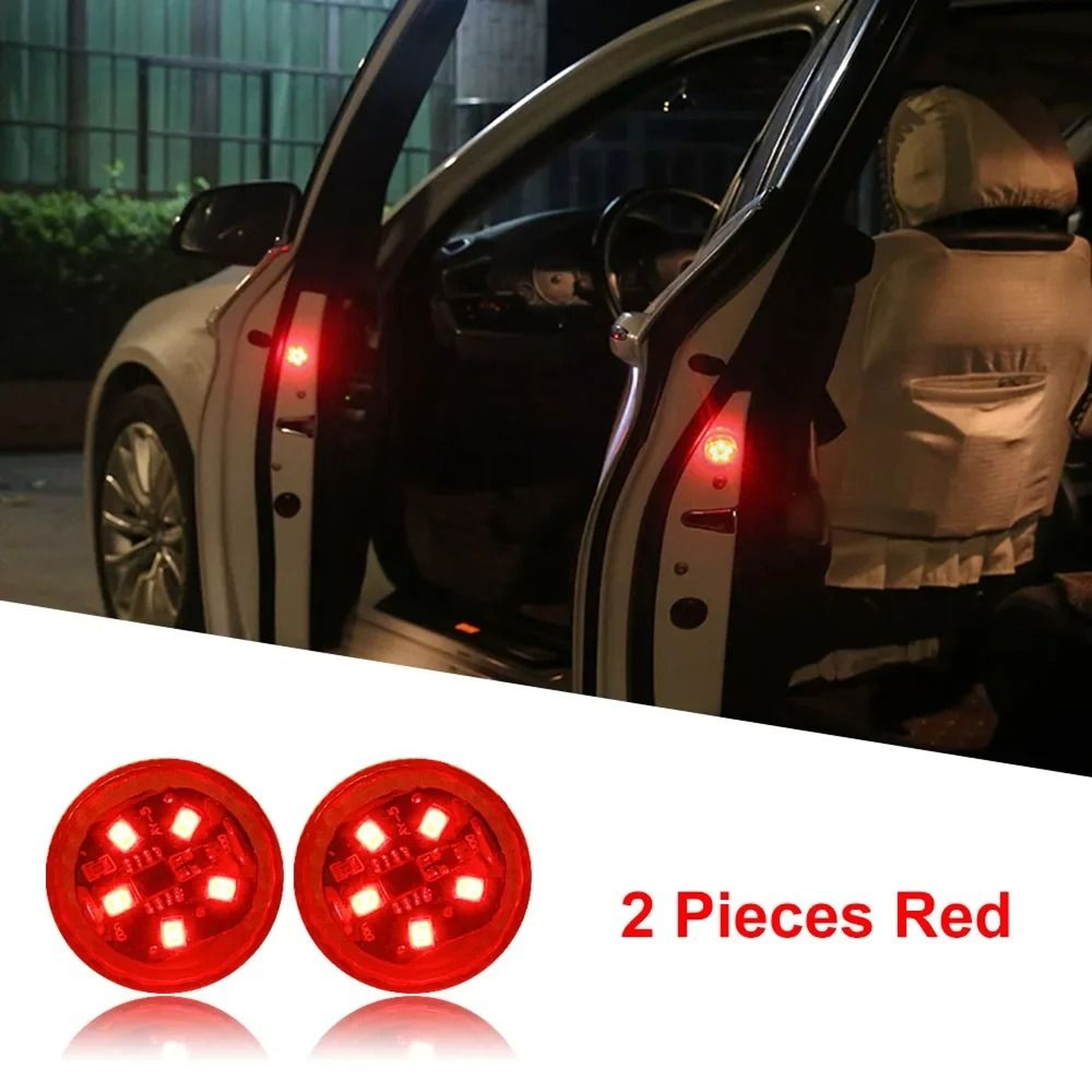 Magnetic Sensor Car Door Safety Warning Lights 5
