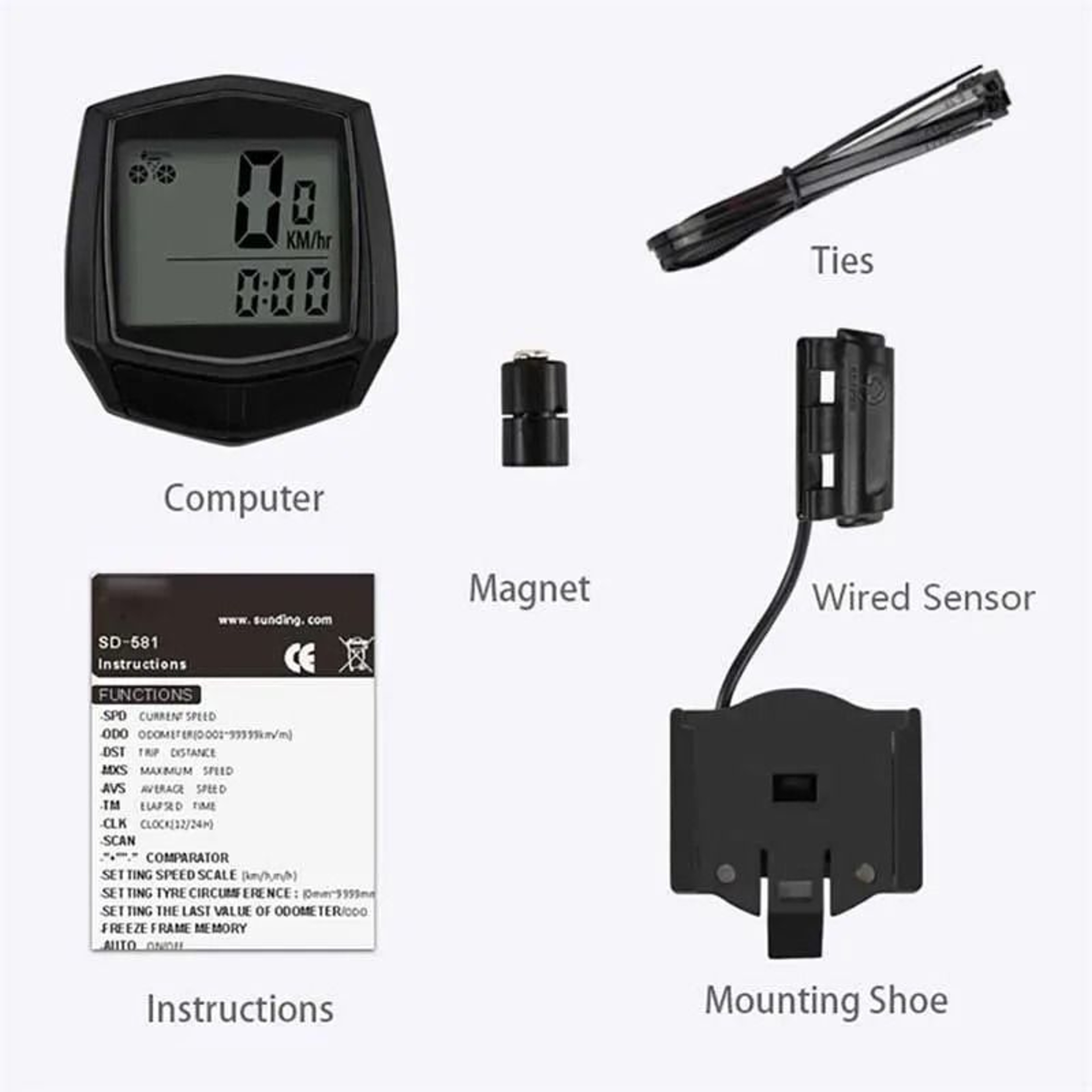 Waterproof Wired Bike Speedometer And Odometer 9